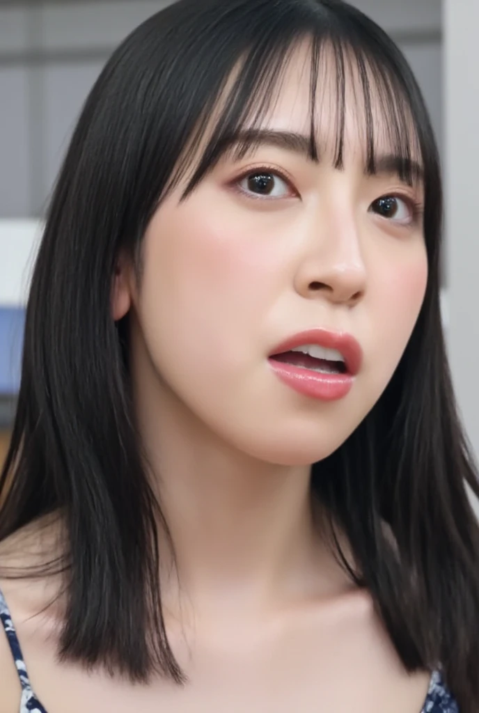 (((Ultra-high resolution、close、Cute Japanese Woman)))、顔のUltra-high resolutionクローズアップ画像を作成してください。
Long, straight black hair frames her face。
So that every single hair is clearly visible、Depicts subtle color changes depending on the amount of light hitting the subject。
The skin is white and smooth、Has a natural glow。
Fine skin texture、Representing the fine details of pores。
amountや頬に薄い赤みがある部分を詳細に。
The eyes are almond-shaped and dark brown.。
Fine details of the iris、Depicts color gradations and patterns。
Long, natural-looking eyelashes, each and every one visible。
Well-groomed eyebrows、indivual々The hair is clearly visible。
Light reflects off into the eyes、Create small highlights。
noseは繊細で、nose孔の細かいディテールがある。
Lips are plump and naturally pink。
Depicts the fine lines and soft curves of the lips。
Shiny、Accentuate the shape。
Detailed depiction of lip texture。
Particular attention to the depiction of light and shadow。
Soft natural light gently illuminates the face from the front。
amount、nose、Creates a subtle glow on the cheeks。
Shadows are cast softly along the contours of the face、cheekbone、Jaw Curve、noseの側面を強調。
The gloss of her lips reflects the light faintly.、Emphasizes plump texture。
The shadow of the hair adds depth and dimension.、indivual々The hair shines in the light。
The background is simple and blurred.、Focus on the face。
In the highest quality、Representing the utmost detail。
Negative prompts:
Noisy Images、Low resolution、Avoid blurry detaily hair is messy、Avoid unnatural hair textures。
Skin is unnaturally smooth、Avoid overly processed skin images。
Pores are invisible、Avoid products that have lost their skin texture。
Flat iris、Avoid those that lack detailed information。
short lashes、Avoid unnaturally thin eyebrows。
Light reflects off into the eyesていない、Avoid those with expressionless eyes。
noseのディテールが欠けているものは避ける。
Dry lips、Avoid unnatural colors。
Lip texture is not visible、Avoid non-shiny items。
Poor balance of light and shadow、Avoid evenly lit faces。
amount、nose、Avoid products that don't have a glow on your cheeks.。
cheekboneやJaw Curveが強調されていないものは避ける。
The shadow of the hair is shallow、Avoid things that lack volume。
The background is complicated、Avoid images where the face is not in focus。