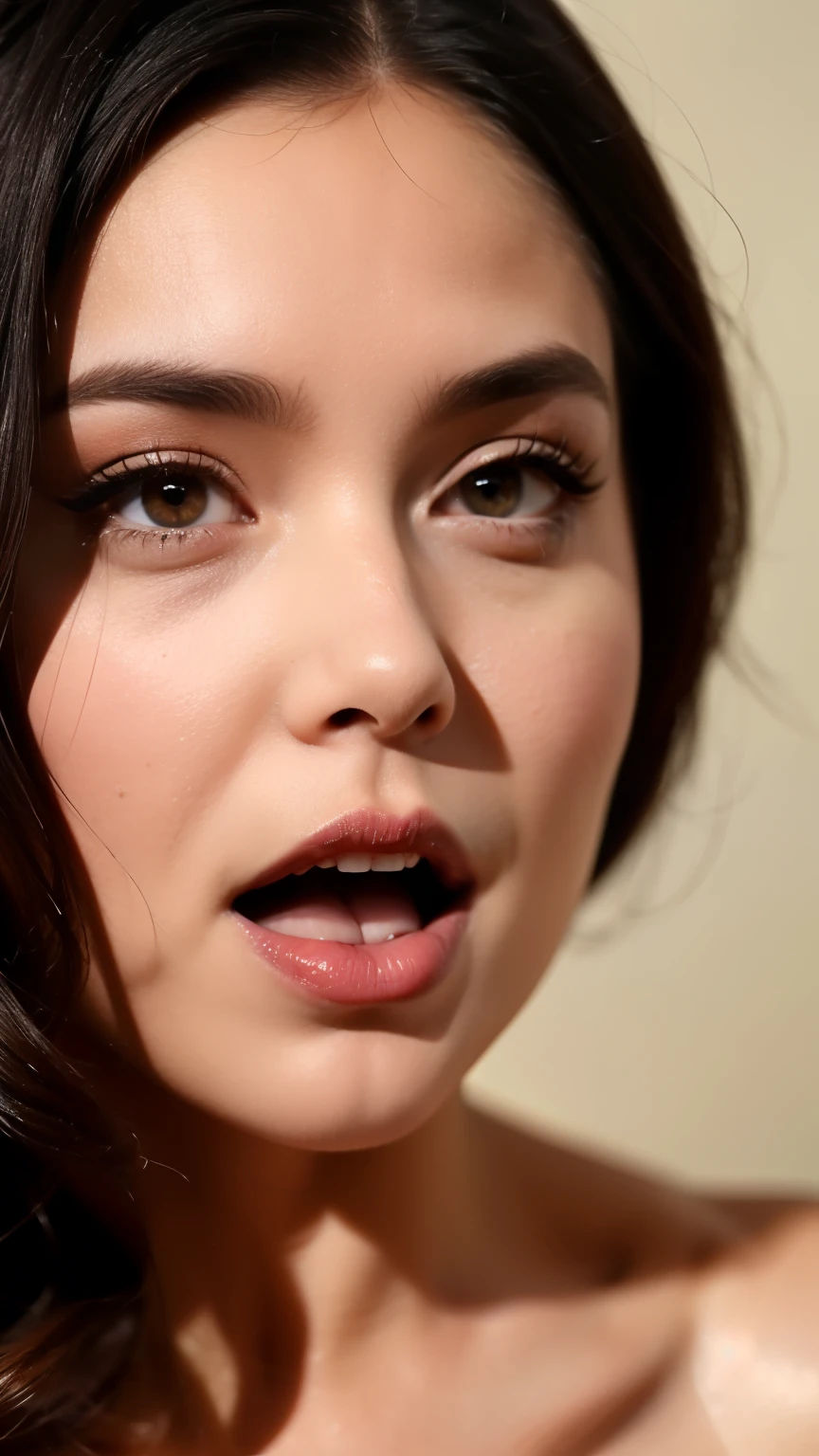 一人のwomanの画像,、Face close-up、Smooth Skin、masterpiece、Highest quality、8K Photo、((close your eyes and open your mouth slightly))、close your eyes、Suffering face、(Wrinkles around the eyes:1.2),woman, 20-year-old、中年woman、movie theatre、薄暗いmovie theatre客席、Dark auditorium((hyper realistic detail shiny skin,pores))((profile、movie theatre,Sitting in the audience,Sitting next to the viewer,Dark hall、Dark Background)),((very intense orgasm,frown,hyper realistic detail shiny skin))((Old male audience))