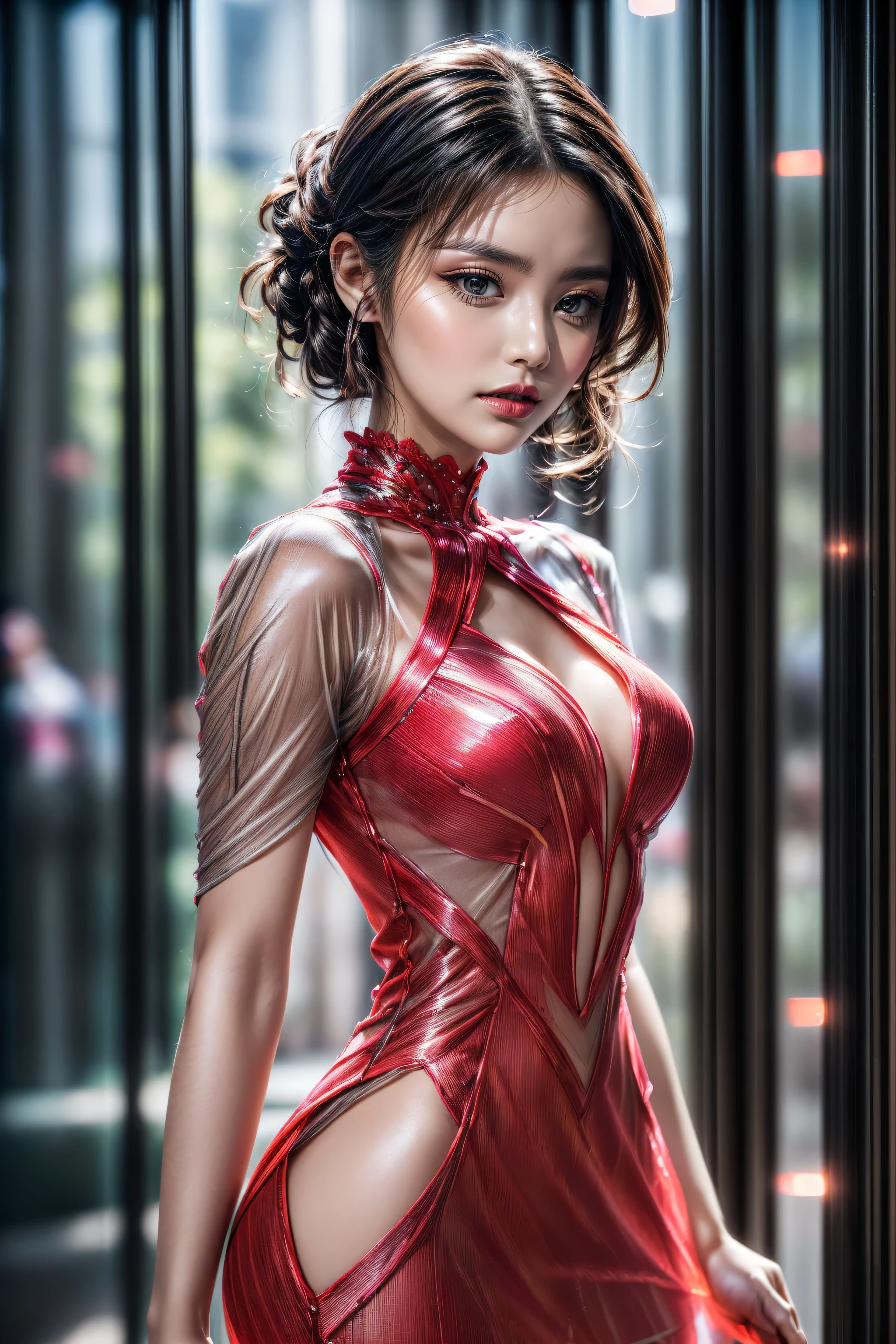 ((masterpiece, highest quality, highest picture quality, high resolution, realistic, Raw photos, 8K)), retro games, lewd gestures, very lewd, flashy outfits, revealing bodies, no clothes , Tear, Nintendo, SEGA, Namco, CAPCOM