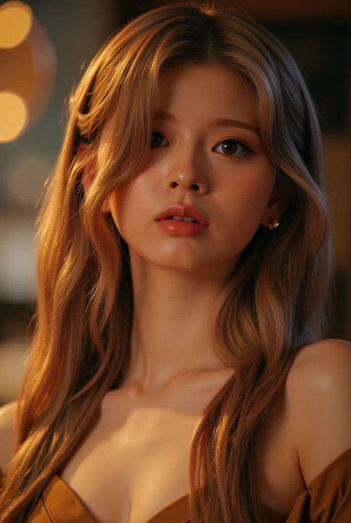 A highly detailed, realistic portrait of Lalisa Manoban, a hot and sweaty adult Korean K-pop star, in 8K resolution, photorealistic, dramatic lighting, beautiful detailed eyes, lips, and face, long eyelashes, expressive emotions, sensual, alluring, flawless skin, glowing skin, natural lighting, super hot and sexy body, naked, nsfw, porn, sex, oiled up body, moaning face