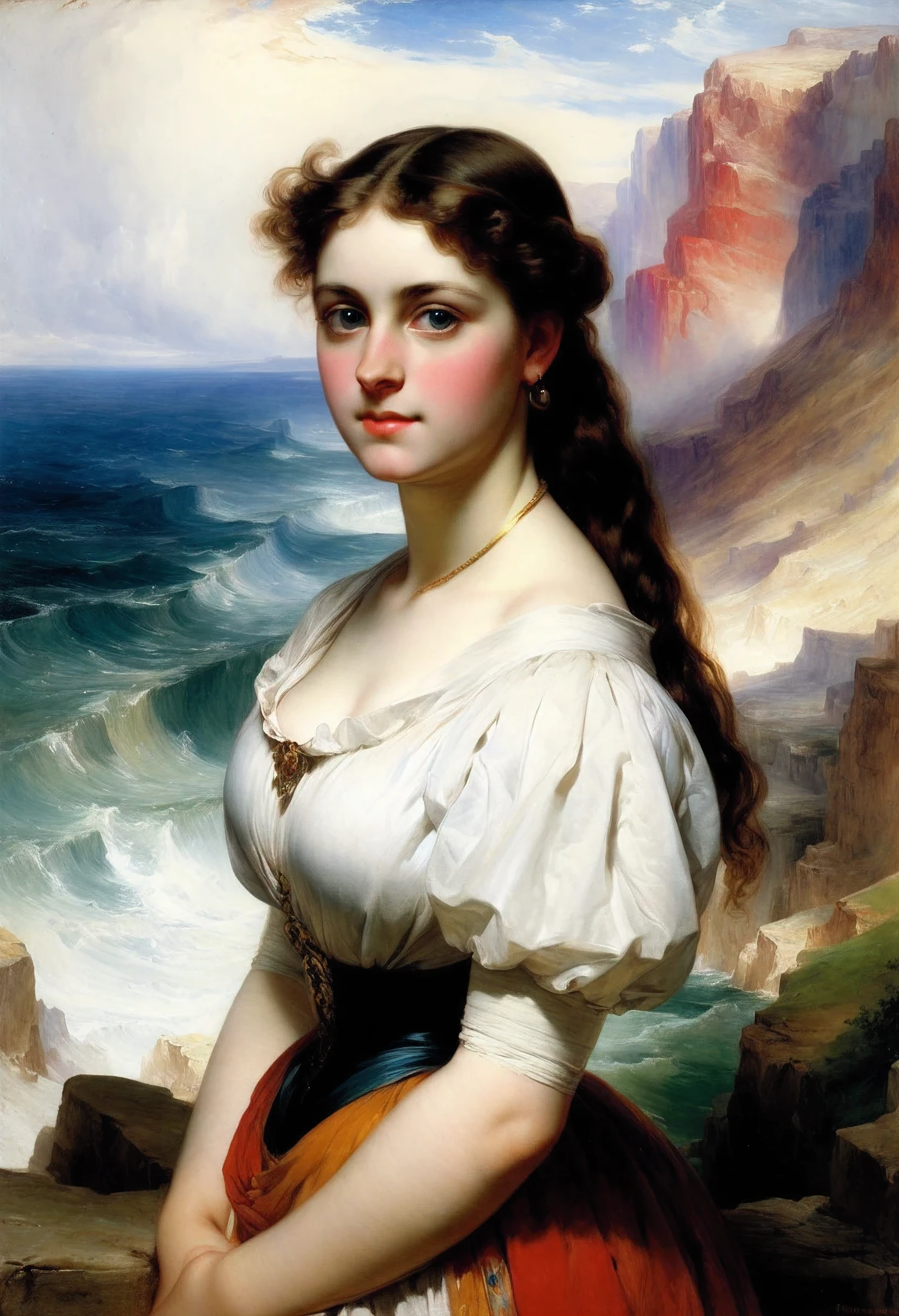 young girl, творческая импровизация (Created by Thomas-Moran)