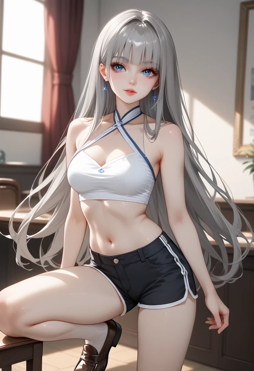 Emphasis on nipples, Well-groomed eyes