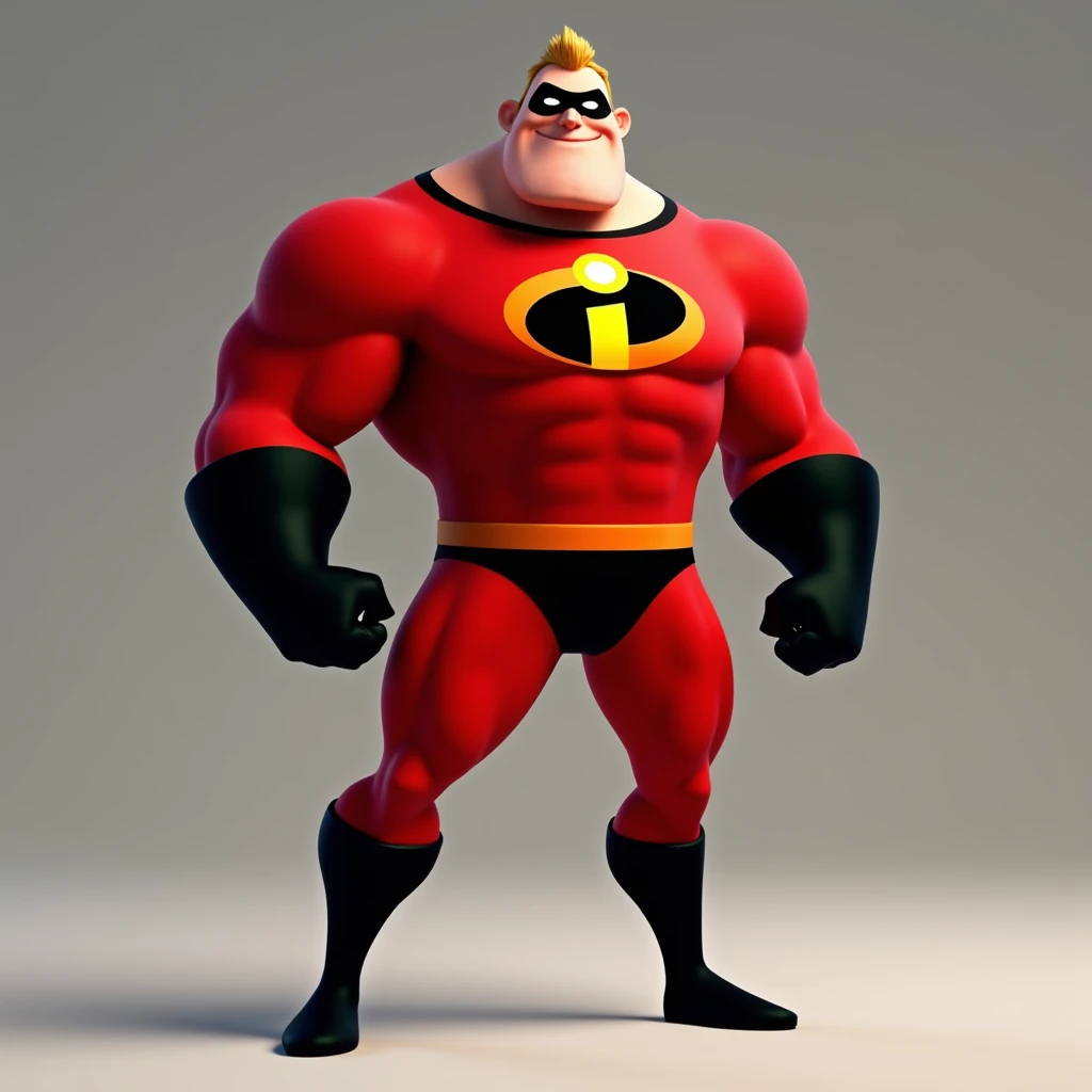 Baloo from jungle book as bob parr aka Mr. Incredible from The Incredibles, 