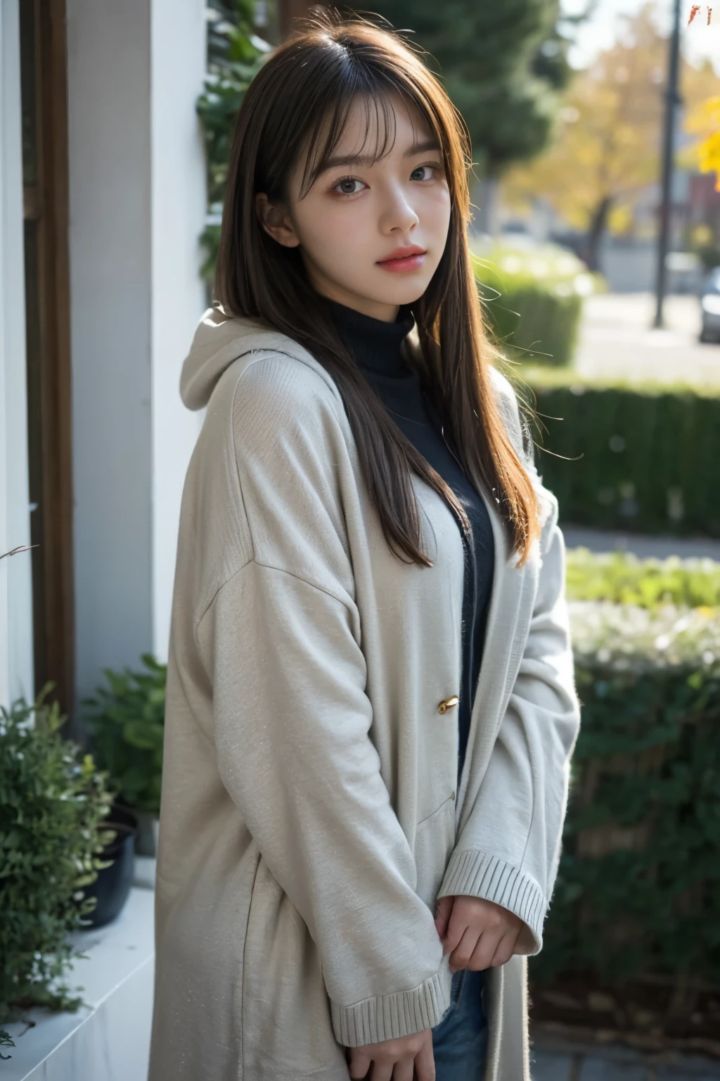 (masterpiece:1.2, Best Quality),,Anatomically perfect、 simple background、Winter clothes、20yo、garden,bangs, semen drips,1 man having sex with girl,