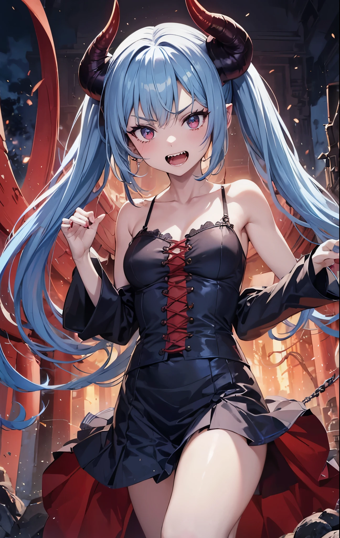 anime girl in latex with blood dripping down her face, biomechanical oppai, seductive anime girl, oppai cyberpunk, best anime 4k konachan wallpaper, fine details. anime. tentacles, demon anime girl, nightcore, anime monster girl, badass anime 8 k, gapmoe yandere grimdark, gothic maiden anime girl, restrained