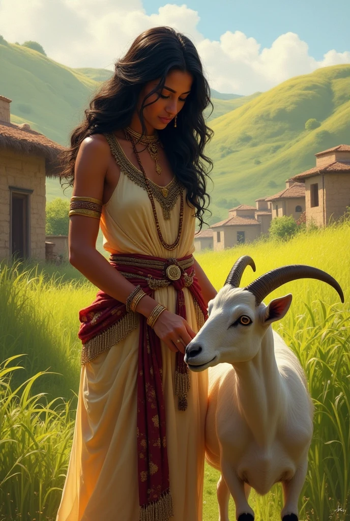 (shepherd holding a stick, wandering, sheep, sheep, sheep,sheep,sheep,sheep,sheep, many sheep and dogs and birds, blood, dirty clothes, a mature sad female, back of female, ethereal, large breasts, vivid color, bare shoulders, arms down, armpits, thighs, [light smile], expressionless, masterpiece, 8k resolution, fantasy art, ((high jumper's body proportions)), ((obesity: 0.0)), ((((no panties)))), ((no panties))), ((( No pants))),(((No socks)))),(No skirt)))),((No shoes)))),((Dynamic posture)))), (Full body))), , (Greek feet), (Carefully groomed nails),((Delicate and small toes, perfect toes))), (Camel toes),((Correct anatomy)),((Correct dissection))),( Clothing: high slit design, white flowers cut at the waist, perfectly blending with the figure))), (((the world of clouds and mist))), (the clothes are painted with dirty and blood )))),