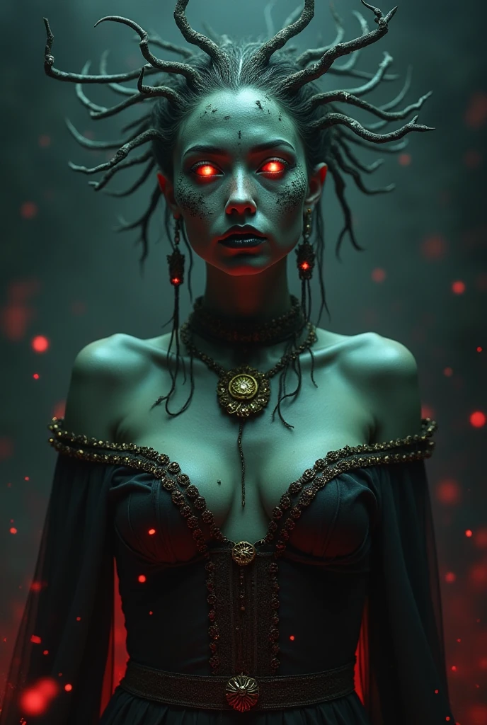 <lora:h4l0w3n5l0w5tyl3M3rg34ll:1> h4l0w3n5l0w5tyl3M3rg34ll stone texture, seven orange eyes, intricate, moody, dark, highly detailed, artstation, concept art, sharp focus, illustration, artgerm, rutkowski, mucha