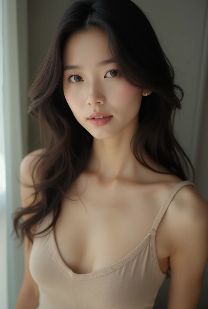 Dark brown hair、Light brown eyes、Japanese actress、 Lady、I am about 40 years old....、(Intricate details:1.2)、(Which is more expensive????:1.4)、 (Ultra-high resolution:1.2)、Ultra-high resolution、(fine adjustment)、(Detailed facial features)、Hmph、8k resolution、D cup size breasts、Long Hair、Large windows、Extravagant space、relax、、,Full body photo、Head to toe shot、Beautiful legs、Camisole dress、Beautiful legs、Breezy, Sunny living room、Big sofa in the living room、she, household items, (plant:0.8), Fashion Hub, Very detailedな, Very detailed, Realistic, Hourglass Shaped Body, Obscene pose,、、私 cry a lot、tears、person on the left、White wall、White floor、diagonally from below、please lift your chin、Relaxed expression、Pose of Weakness、(auraroid photo:1.2)、From outside the window、Transparent painting、8k、32K、Highest quality、(Details of both eyes)、1 girl、elegant、(Loose dress :1.4)、sunset、sit、(I looked up and saw this:1.2)、Hilarious、Sleeping on the sofa、Top View。Looking into the camera、