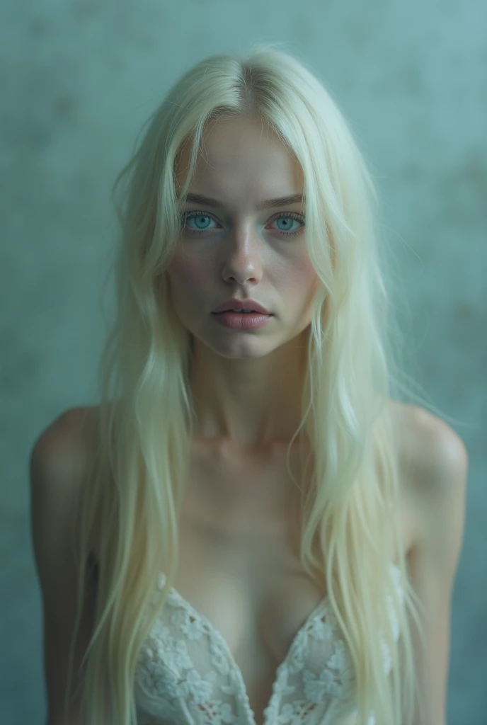 1beautiful woman, pale skin, thin lips