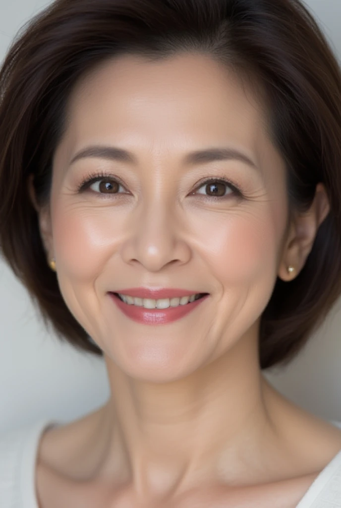 ((aunt:1.1))、(Old face:1.1)、((Beautiful Japan 55 years old naked、kneeing on bed))、A smile、Laughter wrinkles、(((a scene from a movie、In a detailed luxury hotel、Beautiful western style suite background with luxurious décor)))、(Underwear with a lot of exposure)、Very small bra in black and very small panties in black、(Slender Body 1)(Colossal tits)(Saggy)、large cleavage of the chest,、Beautiful legs、Gravure photography、Photo Pose、(Shiny face、Sexy face、美丽的面容)、Wrinkles at the corners of the eyes、Shorthair、(((full body photographed)))、55-year-old married woman、real looking skin、Photo Real、Detailed picture、high-level image quality、、Precise images