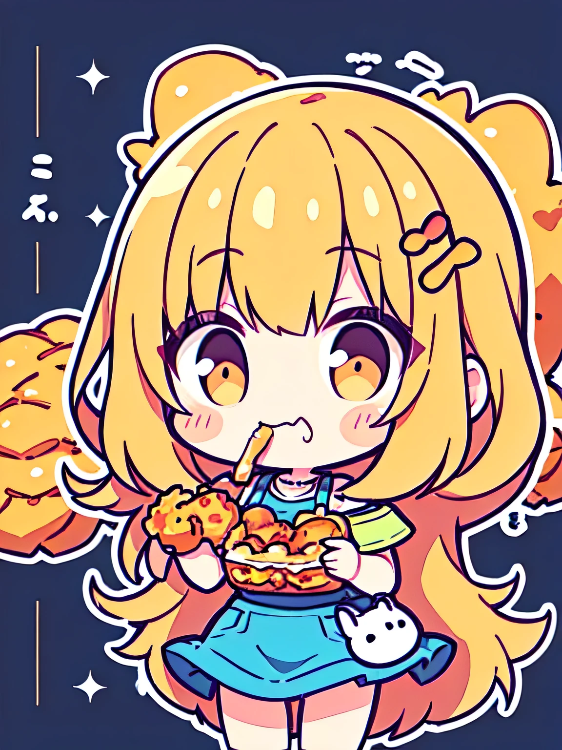 (Best quality,A high resolution,Masterpiece:1.2),Ultra-detailed,Extremely detailed hamburger monster,Chaotic destruction,Playful and cute characters,Animated fast food,Whimsical landscape,Colorful toppings,Vivid expressions,Bright cartoon style,Expressive eyebrows,Mouthwatering, Juicy texture,Cheerful ambiance,Lightning speed,Big mouth - big,floating debris,Crispy lettuce,Cheesy kindness,Fly sesame,Hilarious fast-paced action,Crumbled bread,Tomato sauce and mustard overflow,Delicious ingredients,Stretch the tomato slices,melted cheese,Caricature style illustration,A mischievous smile,Crunchy pickles,Bursting eyes,Delicious sesame bread,Energetic posture,Funny antics,Bounce animation,Stylish city background,Crazy movement,Delicious mess,Juicy meatloaf,Crazy top buns,Chewing and chewing sound effects.