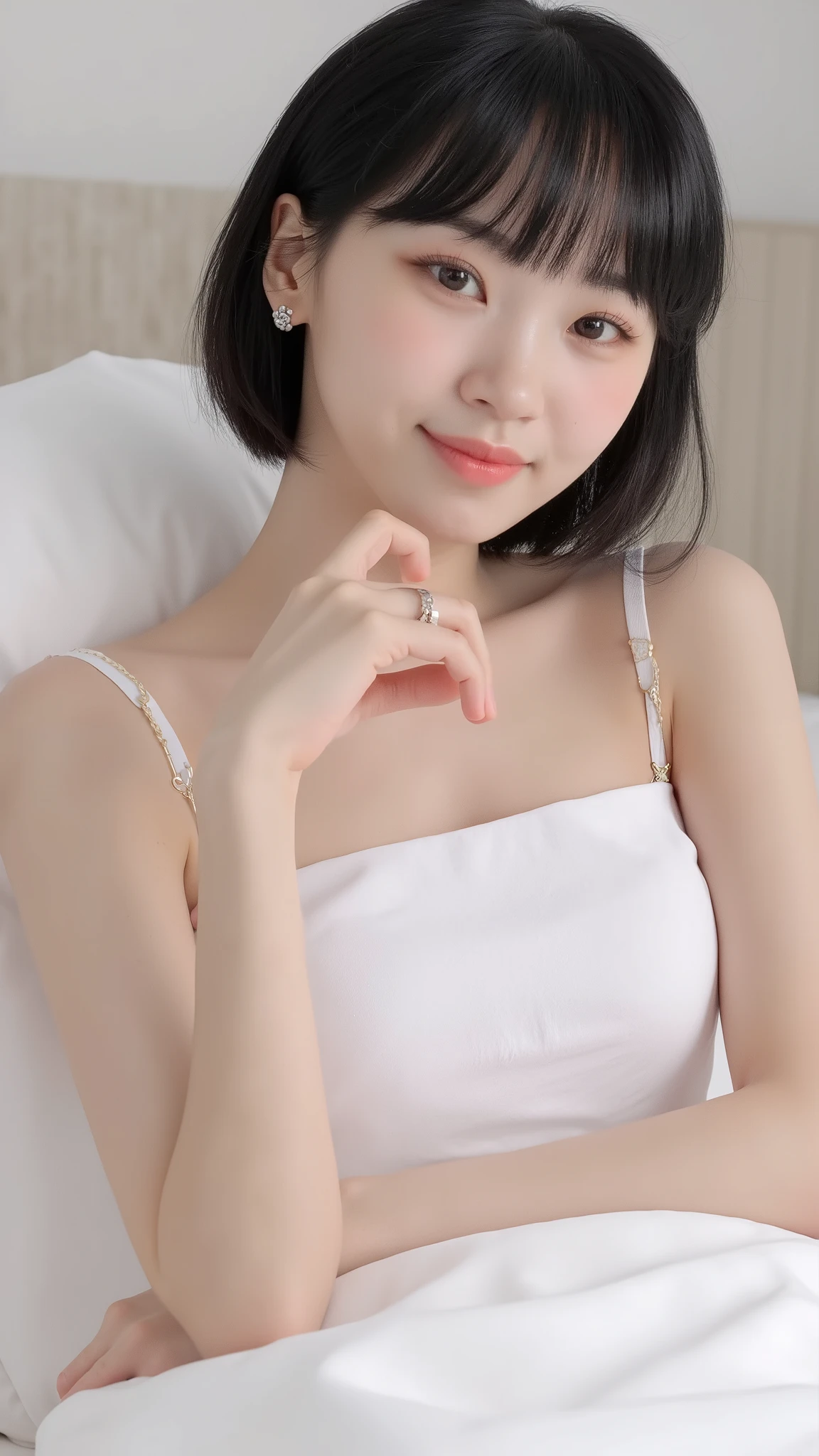 realistic photo, 25 year old korean woman, nude, Lie on the bed with your legs spread, Detailed face and body, Natural light, High resolution, photorealistic, (Highest quality,8k,High resolution,masterpiece:1.2),Very detailed,(realistic,photorealistic,photo-realistic:1.37),realistic skin texture,Fine eyes and lips,Beautifully detailed face,Long eyelashes,Smooth Skin,Natural body shape(Japanese））
