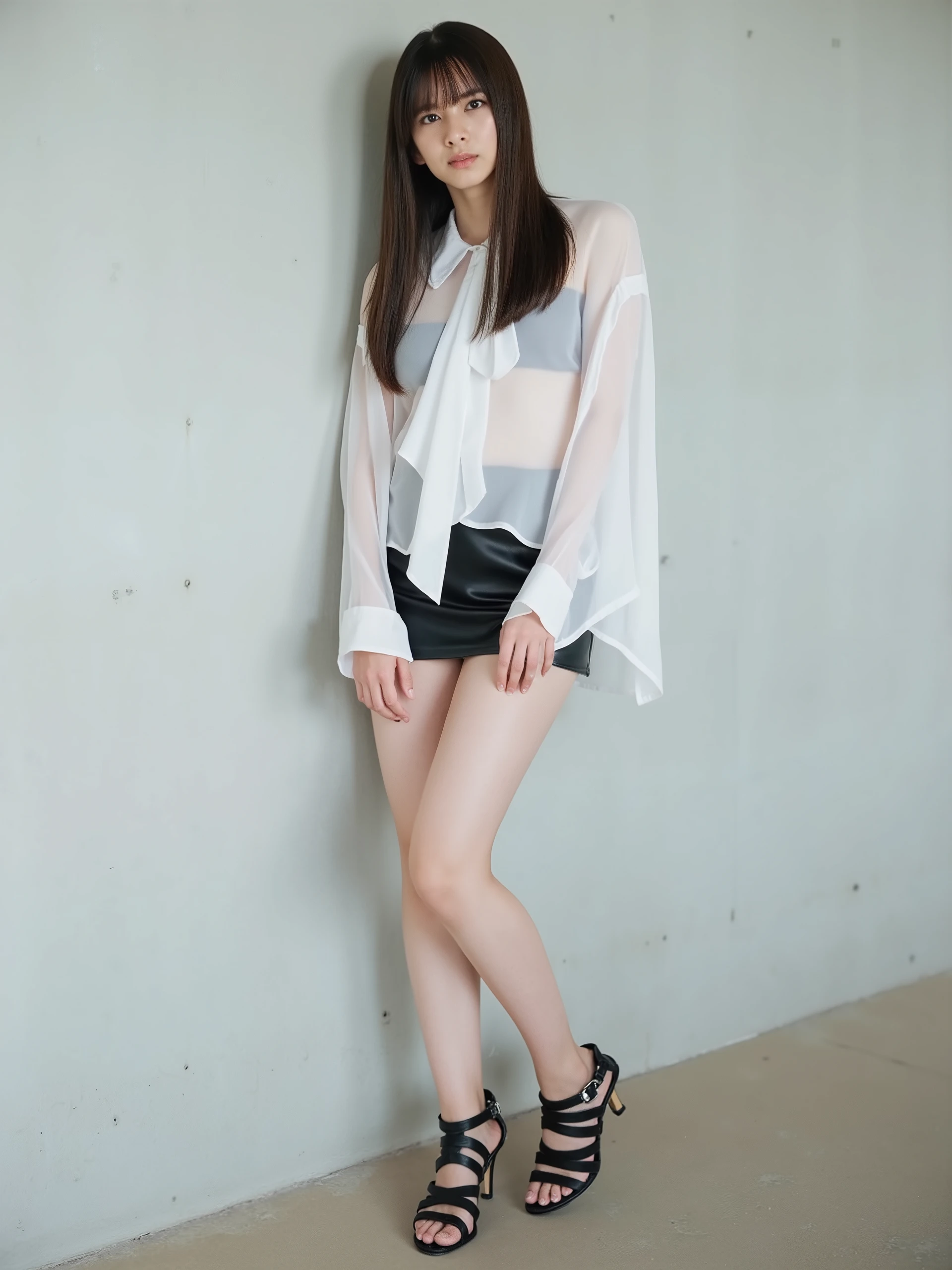 (8K、RAW Photos、Highest quality、masterpiece:1.2)、(Highest quality、Realistic)、1 Girl、((ribbon、Sweater Moon Costume、See-through、Frills、Big Breasts、Breast enlargement、smile、Pink and black、mini skirt、Thin legs、whole body、boots、garden、View from the front、Looking into the camera、Idol Costume、Stand with hands on hips))、cute
