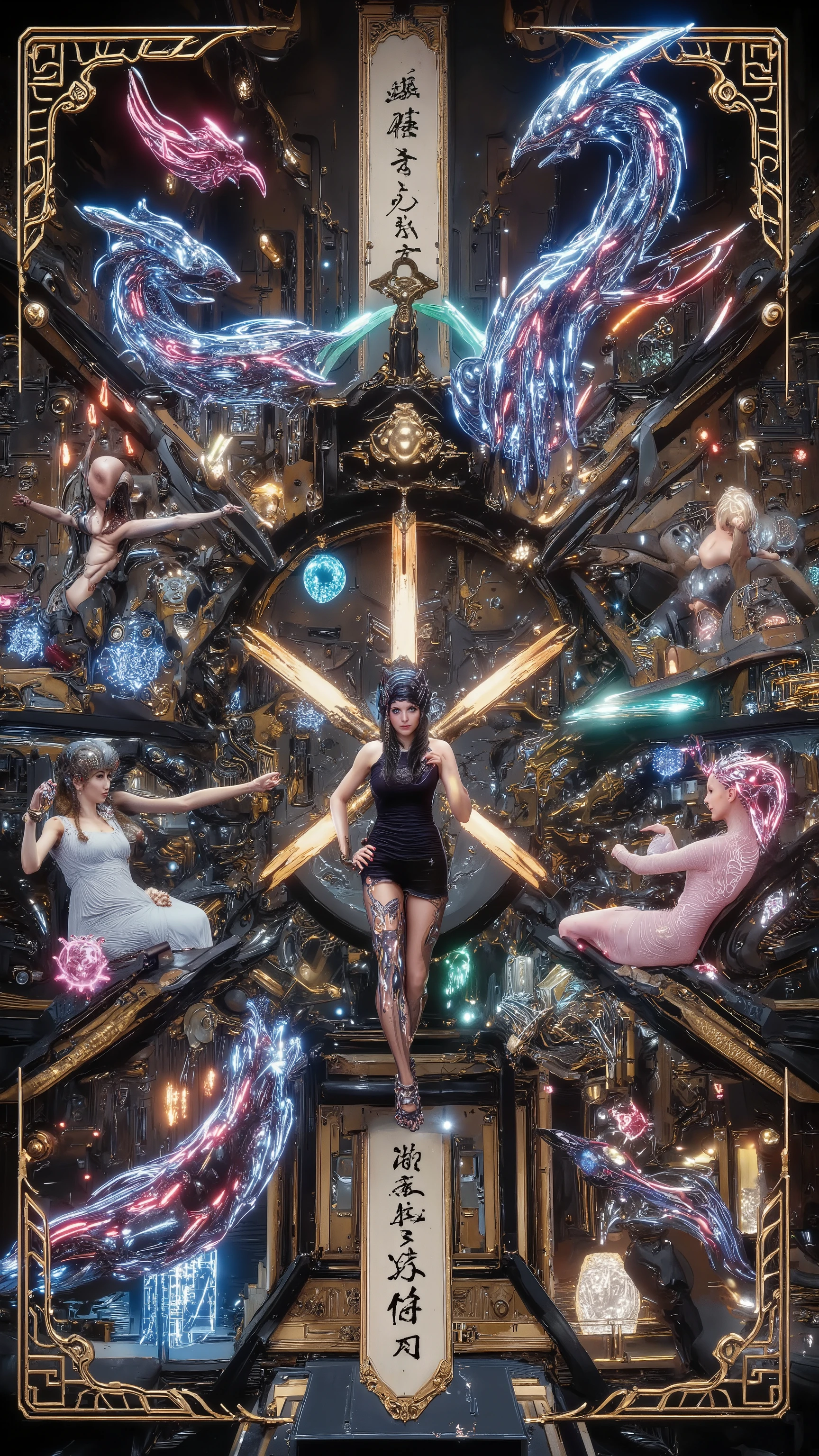  using a super visual effects engine to post-render ， Super commercial giant movie ， Super promotion version Beautiful giant poster 。（Concentrated computing power ，The ultimate use of screen space ，Using a unique and unique design ，by镜头语言隐喻、Metaphor 、, created a pair of ：1.8），（超多花样赛博Fun饰品， Invisibly coding ， makes the picture match 14 + review requirements ：1.8）。 Master Composition 、 creative design layout 、 super long body and drastic changes curve 、by几何图形拼接诸多创意要素，by特种镜头多horn度拍摄、 multiple scenes ， Clean Picture ， bright color ，hdr，（Super real、 super detailed、Super complex，Super-sharp 、 Super Visual Effects Engine secondary rendering 、 super high quality output：1.8）。{（byClassical Aesthetics 主义为基础， characters ，Carefully crafted，by宝石、Metal、Liquid silicone 3D printing，让horn色们的外观拥有超现实调整修正后的视觉效果与realism：1.8），, they always （And elegant、solemn、pride：1.6），by（Integrated 、 precise connection 、 seamless nesting 、 conceal mysteries, level-level sexual characteristics and extraordinary sexual tension ：horn、tail、Tentacles、Wings、Feather、scale、nail、hoof、Prosthetics、fur、Chitin 、Pattern、Tattoo、, made a gorgeous appearance ：2)，（, a mini and cute dexterous flower fairy goblin ：1.6），她们常驻咖位主horn群像：（Integrated 完美融合精密嵌套无缝衔接的神话赛博生化雌性半人马，Half man, half horse, half man, half horse ：1.8）、（ The enchanting Elder Kraken ：1.6） The Mermaid Queen 、（ the mythical Sphinx cat lady：1.6）housekeeper、（ ：1.6） The Phoenix Witch ，（ and later rendered ：1.6）Ranger Scout 、（charm四射的粉红色魅魔：1.6） The dance troubadour ，（ More than five females ：1.6）福瑞horn色。 They all have ： Super long and beautiful body ，Real skin、 Muscle texture and texture ，Classical Aesthetics 、 Physiological perfection、Ergonomic structure 、 high-tech medical beauty 、 the world's top cosplay 、（ Conceals mysterious, masterful sexual characteristics and extraordinary sexual tension ：1.6）、Abundant collagen 、 ultra-low body fat percentage 、 golden ratio body、 multiple complex topography 、Super slim legs 、（ Super-Narrow Ribs and Waist ：1.4）、Beauty、Colorful、 Blonde 、Tear mole、 Monster level sexual characteristics 、, including the Succubus Dancer with an extraordinary sexual tension }。史诗级的宏大制片场景内包含多种horn色和职业服化道，（ Ancient Egyptian mythology Sphinx cat lady ：1.6），horn色体态呈现出多种高超技艺设计动作，, perfectly blends sophisticated nesting and seamlessly connected cyber-biochemical women ， that transcends the limits of reality 、 seamlessly nested with mythological and legendary monster characteristics ， and ， multi-style architecture ， Xia Guang Rui Meng ， Piano, chess, calligraphy and painting ，The Legend of Baosha 。shineFire水晶脚环，charm，超级Dynamic，Smooth movement ， Elegant Posture ， long whip put away ， Illusory Aura ，Chic，Dynamic，New Chinese ornate costume ，solemn感与妩媚反差萌。 partner combination 、interactive、Innocence、shine、 multiple color light 、Fire、 ultimate color control 、Soft 、Ancient、 The Succubus dancer with a grand mood 、Fun、 surrealistic 、Shadow God Map 、、 inspirational idea 、realism、 plot screen 、Prize-winning entries 、 ergonomic creations 。（被虚化的星空中超极巨构体logo上shine光芒的古老符文：1.6）。＜centaur concept>，。