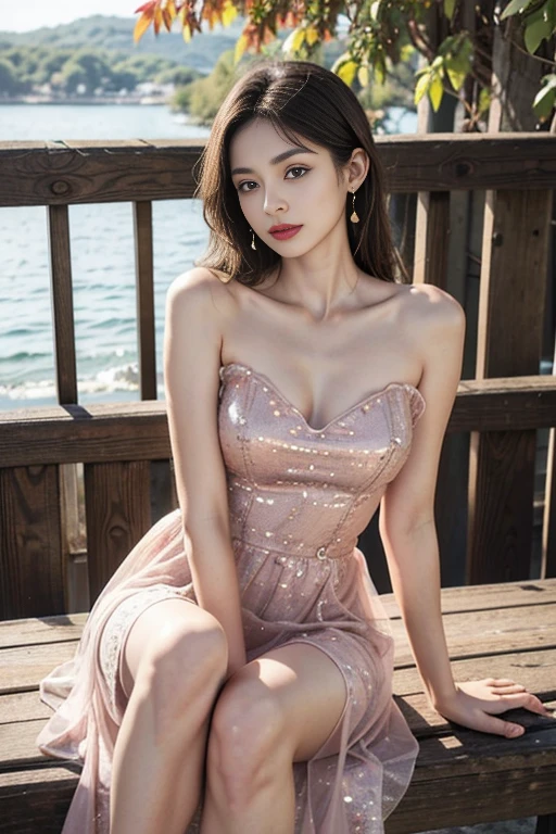 dress((Girl lying in the swimming pool))、She gently lifted her skirt with one hand,Make gentle and playful gestures,((Lots of flowers瓣)), Lots of flowers,Many petals scattered,Cherry tree,Petals are flying all over the sky,Beautiful and charming woman, Elegantly, Her full breasts revealed.,Visible cleavage,Natural legs,Sexy long legs,Various slim and cute beauties, Her long hair poured down like a waterfall。She is smiling wide,Eyes sparkling,Her skin is flawless。Her curves are highlighted。Shine in the light,The color is pastel,She lay confidently,One hand on hip,Her posture is both graceful and strong..。She wore elegant high heels,It matches her dress very well.。In the warm golden sun。The overall atmosphere of the picture is peaceful and uplifting,Emphasis on natural beauty and elegance, Studio Lighting,Vibrant colors, Cute girl, sweet smile, cosmetic,Shy,blush,open mouth,Heavy breathing,moan,超realism,realism,Movie Lighting,Comfort,Sony FE GM,Retina,masterpiece,precise,Anatomically correct,Textured Skin,Super Detail,High Detail,best quality,rich and colorful