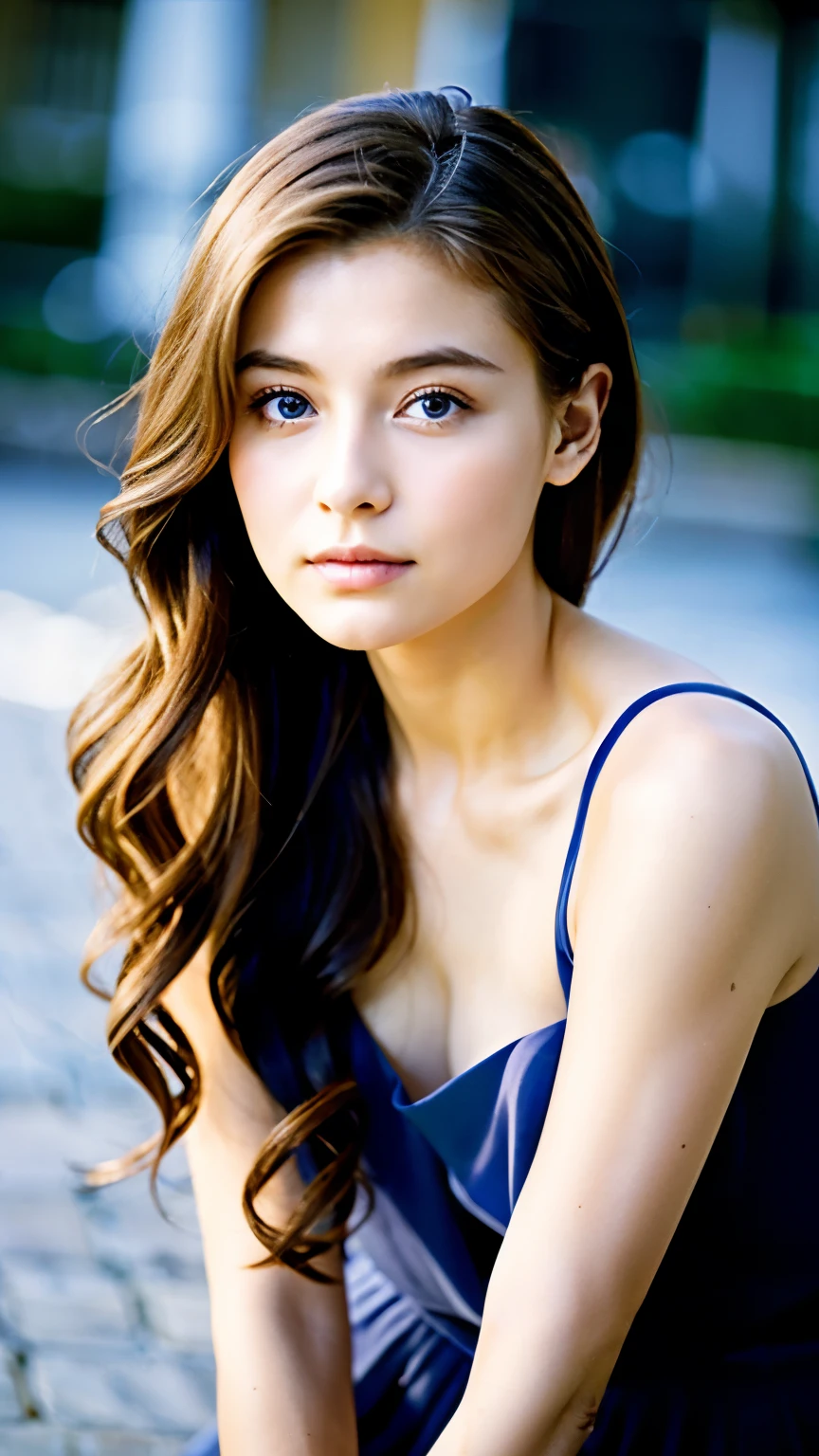 16 years old high school student, long hair, sleeveless, upward-eyed, ((slim, )), photorealistic, photography, masterpiece, realistic, realism, photorealism, high definition and detailed realistic, detail, skin texture, ultra detail, realistic skin texture, armature, best quality, ultra high definition, (photorealistic: 1.4), high resolution, raw photography, vivid texture
