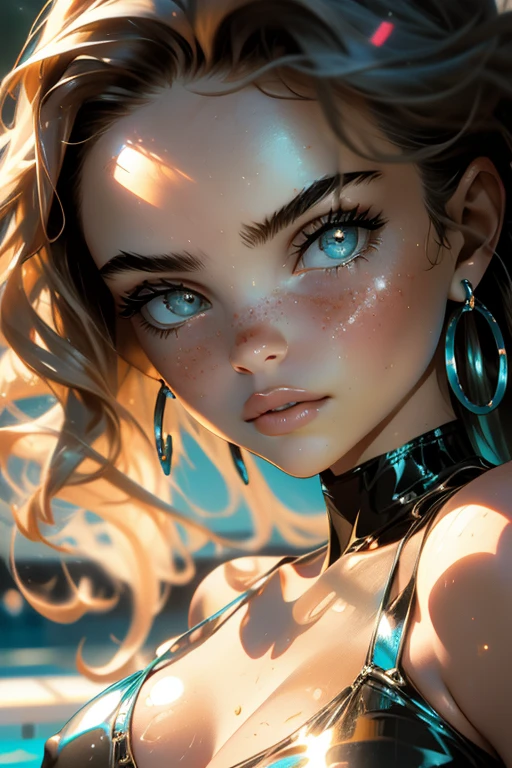 (masterpiece:1.4), most beautiful girl in the world, glossy lips, ultra detailed eyes, Absurdres, hdr, ultra detailed illustration, extremely detailed face, RAW photo, film grain, skin pores, trending on deviantart