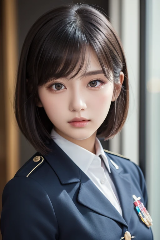 masterpiece,highres, highest quality,intricate detail,best texture,realistic,8k,soft light,perfect shadow, 
outdoor,sunny,airport,Fighter aircraft,fighter fleet,warehouse,
portrait,upper body,dajie,1girl,short hair,airforceUniform,airforce helmets,famous watch, cigar,sunglasses,thumb up,pistol on the waist,walking,