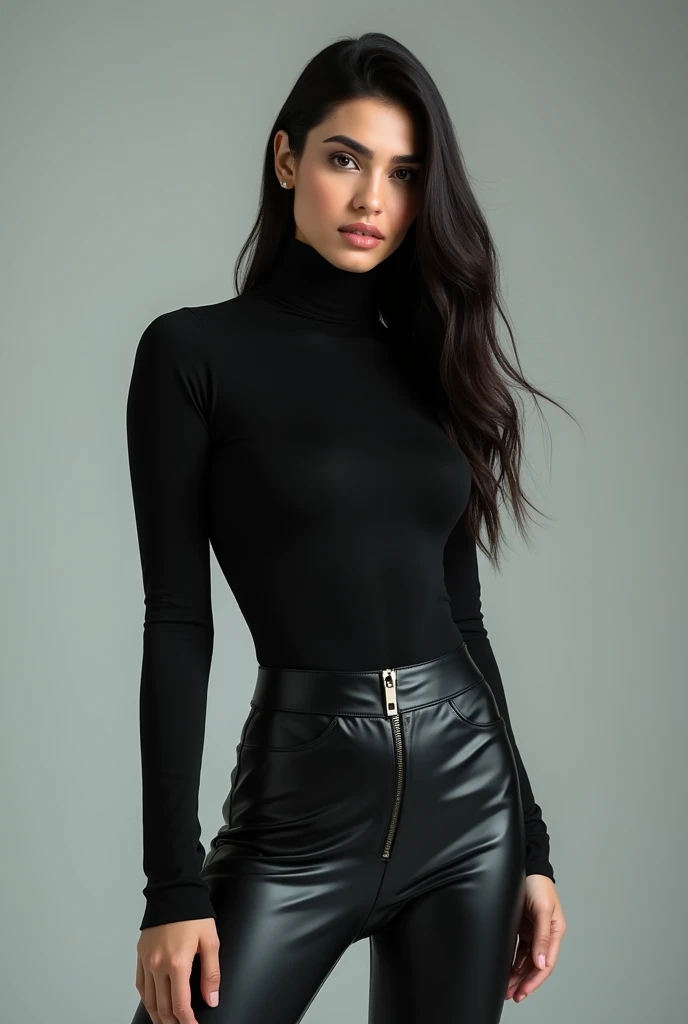 Araffe sentada en un banco con un vestido negro y botas., Traje negro, Cuello de tortuga negro, Traje ajustado, Ropa y botas de cuero, Ropa vestida de negro, con un traje negro, Ropa de cuero, Ropa negra ajustada, cuero, Ropa de cuero, Usar ropa negra ajustada, Usar ropa simple y ajustada, Chica elegante con traje urbano, tetas bien ajustadas