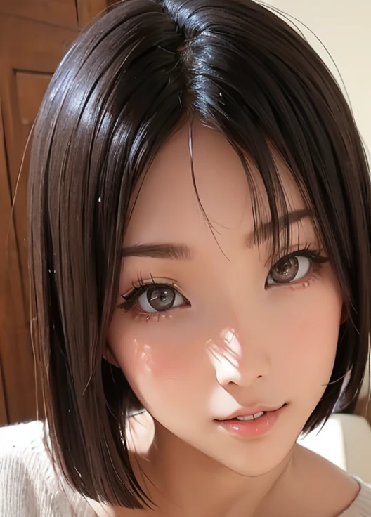 (4K High Resolution,Crisp image quality,Pussy juice(Beautiful big breasts:1.2)(Deepthroat fellatio:1.2),Sex with a man,Black Hair