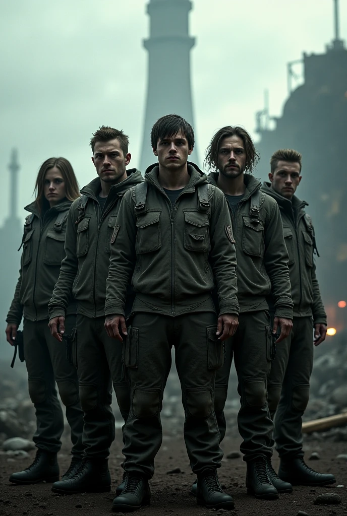 Zombies inside a futuristic space