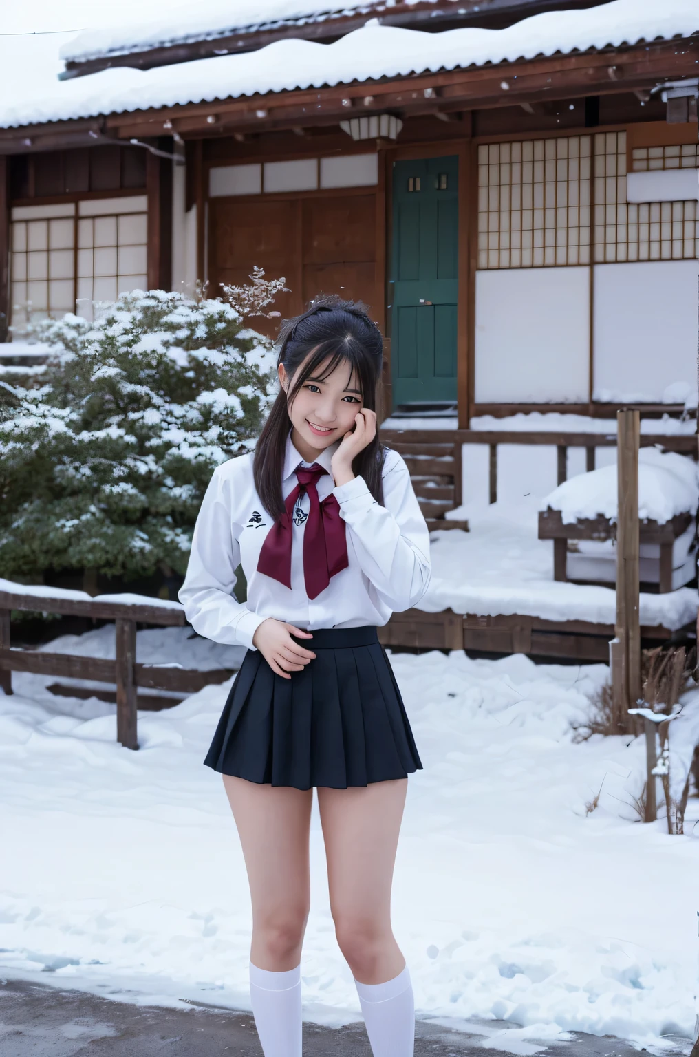 (Best Quality,4K,hight resolution,masutepiece:1.2),Ultra-detailed,(Realistic,Photorealistic,Photorealsitic:1.37),nffsw,nffsw,Studio Lighting,Crisp details,Professional,Vivid colors,Bokeh,Winters,Anime,landscape,Night,fullmoon,Cold,Wonderland,Serene,tranquil,icy,shooting stars,Glowing ice,Huge mountain,An majestic,Snow-covered peaks,snowy forest,frozen lake,Sparkling snowflakes,Shadow of Mystery,Snow-covered hills in the distance,Endless Horizon,Frosty atmosphere,Calm reflection,peaceful silence,Bright moonlight,ethereal beauty,Winter ecosystem,Harmony of nature,Enchanting tranquility,Fascinating landscapes,magical landscape,awe-inspiring,Calm tranquility,Mesmerizing view、
BREAK,
Girl crouching on a snowy mountain,(from the front side)、(masutepiece:1.3), High resolution, ultra-detailliert, the Extremely Detailed CG Unity 8K Wallpapers, Realistic, Photorealsitic, Raw photo, beautifull detailed face, pale skin, realistic glistening skin, Detailed Cloth Texture, detailed hair texture, Perfect body, Beautiful face, acurate, Anatomically correct, Highly detailed face and skin texture, Natural neck length, (Beautiful hands), (Fair skin:1.2), thin legs, Thin feet, Aligned teeth, (((Wet panties are visible))), (((Very sweet smile))), looking at the viewers, (A dark-haired、short-hair:1.3、bow ribbon)、bow ribbon、fullnude、teats、No Underwear、Cleft in the crotch、Crotch focus、Beautiful hairstyle、realisticeyes、Beautiful details、(real looking skin)、Beautiful skins、(Sweaters)、absurderes、enticing、 (Beautiful hands), (Fair skin:1.2), thin legs, Thin feet,toppless、fullnude、are visible、Do not wear underwear、fullnude、Show off panties、I can see panties, (((Lift the skirt, Lift the skirt with both hands, Lift the skirt yourself))), ((a sailor suit)), ((maid)), ((of the highest quality, 16 K, masutepiece: 1.3)), 1 girl, Light on Face, hyperdetailed face, very detailed lips, Detailed eyes, Realistic pupils, City Street、large panorama、Hidden areas exposed、Move your center of gravity back, pretty