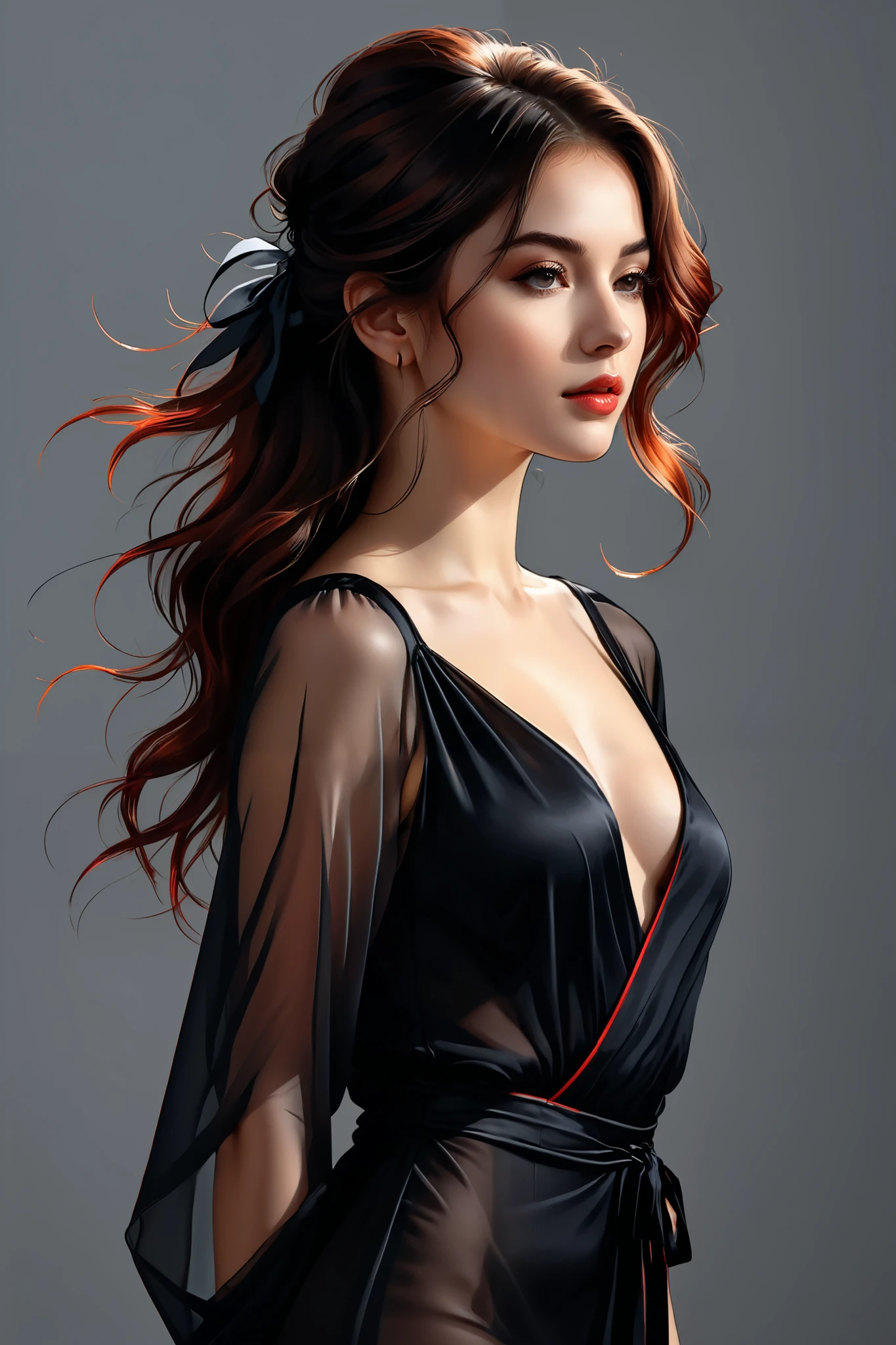 Sunset Horizon, digital brush strokes ,  stylish studio shading on top ,
andскусство теней, digital Illustration,  comic style .
Cortret , poster, Cortret ,  full height, andскусство теней,  red outline on a dark black background ,  red contour silhouette ,  loose hair, silhouette of a beautiful young woman ,  Perfect physique ,  slender graceful shapes ,  charming modesty , perfection in a tight black silk very transparent dress ,  8k resolution,  side view, shadows,  mysterious ,
andскусство Джованни Больдини,  Bastien Lecouf-Degarme, Carne Griffiths, and. Abramson, Raphael,  Caravaggio, Cobie Whitmore, Titian,  Leonardo da Vinci , Studio Ghibli Genshin Impact