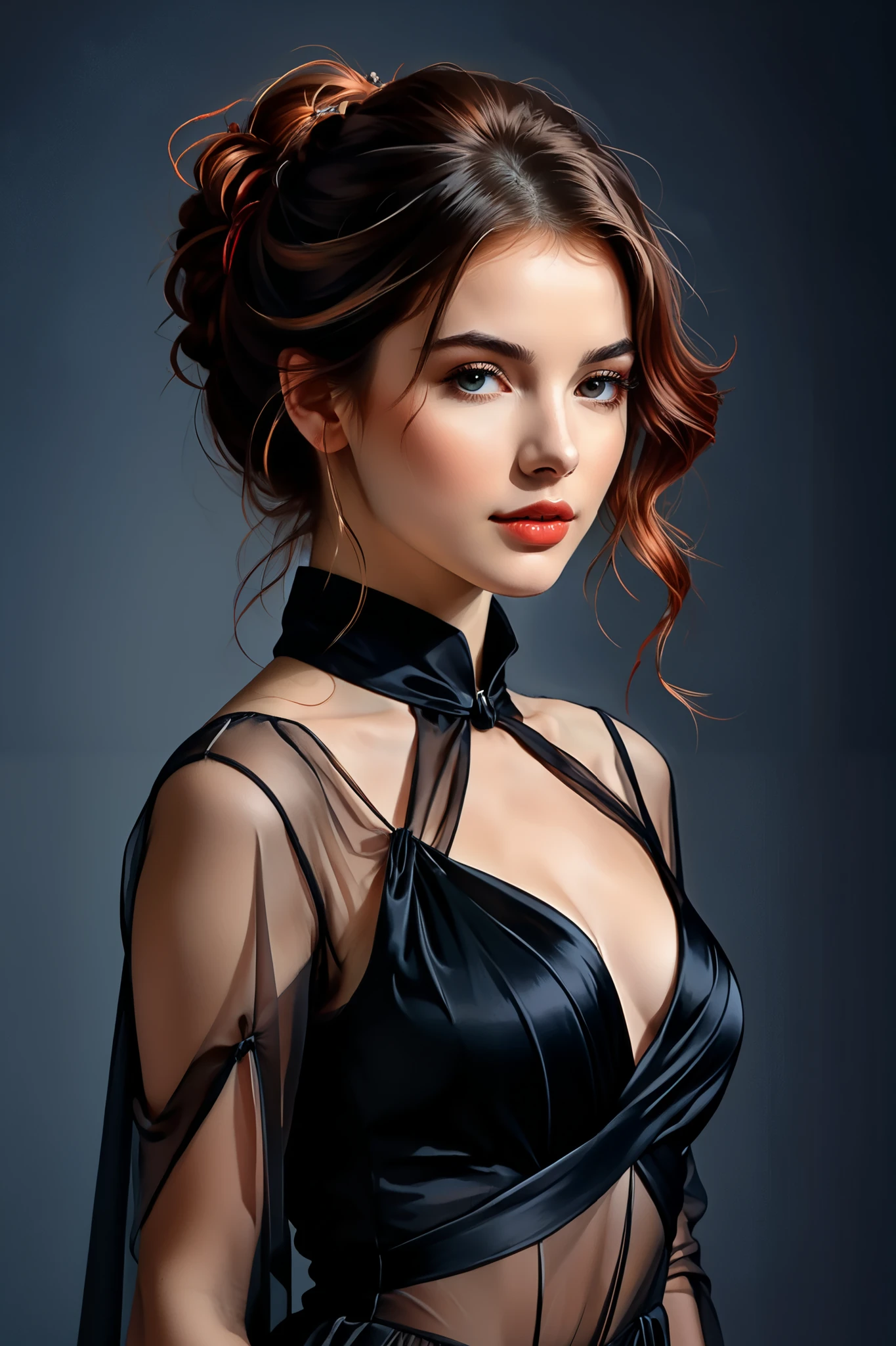 Sunset Horizon, digital brush strokes , stylish studio shading on top ,
andскусство теней, digital Illustration, comic style .
Cortret , poster, Cortret , full height, andскусство теней, red outline on a dark black background , red contour silhouette , loose hair, silhouette of a beautiful young woman , Perfect physique , slender graceful shapes , charming modesty , perfection in a tight black silk very transparent dress , 8k resolution, side view, shadows, mysterious ,
andскусство Джованни Больдини, Bastien Lecouf-Degarme, Carne Griffiths, and. Abramson, Raphael, Caravaggio, Cobie Whitmore, Titian, Leonardo da Vinci , Studio Ghibli Genshin Impact