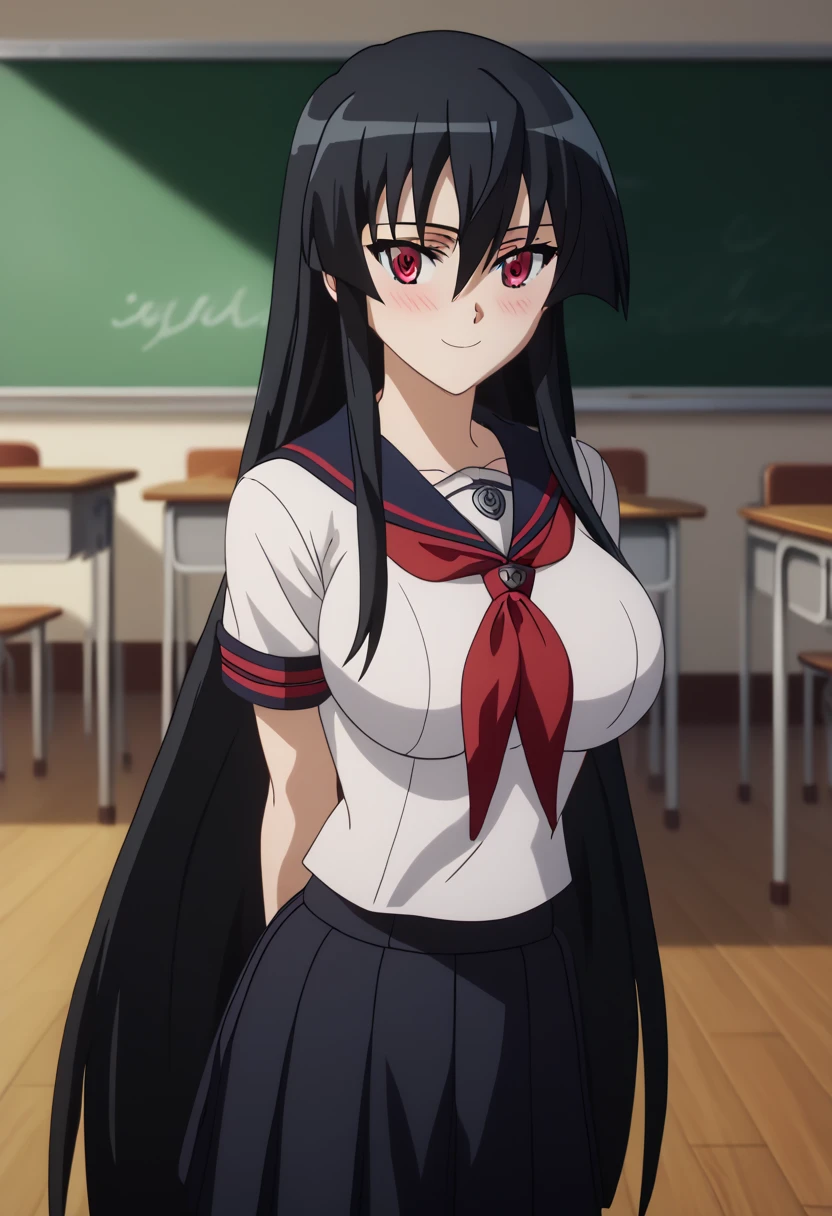 masterpiece,highest quality, High resolution,highly detailed face, Detailed CG,1 girl, choker, bangs,black hair, hair band, long hair,green_eye,1 girl, 20's style,perfect balance,female teacher,Ladies Suits,Tight Skirt,classroom,
stylish pose, stylish angle,looking at the viewer, in the center of the image,cowboy shot,