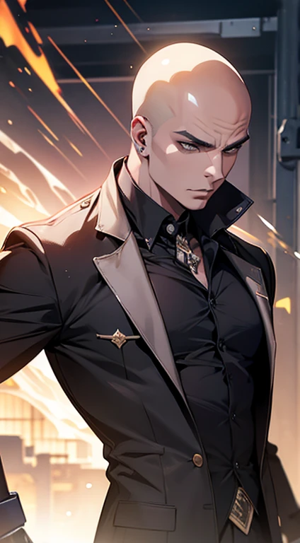 Cool boy,beautiful vintage color,Instagram(A high resolution:1.4),((Puffy eyes)),looking looking at viewer,,fullllbody(8K,RAW photos,Best Quority,a masterpiece of:1.2), photon maping, radiosity, physics based rendering, (paleskin:1.2),(Short Hair Hair,flathead:1.2), looking looking at viewer, (mid hair:1.5), Portrait,Purple pupils,(silber hair:1.1),By bangs,(the complex background:1.4),独奏,Upper body body,photorealestic,(a masterpiece of:1.4),(Best picture quality:1.4),(skin fair),Mage Junior,(being thin,,Cold:1.3),(standingn,black uniforms,A Necromancer:1.1),(Reveals toned pectoral muscles),Fighting posture,