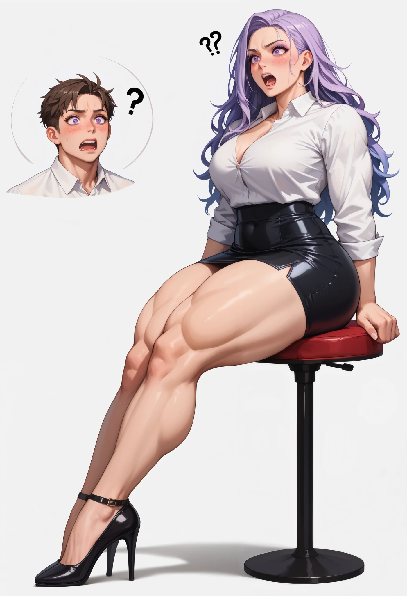 score_9, score_8_up, score_7_up, source_anime, flat color, anime screencap, ikuchan, BREAK, 1boy, matoi rykou, genderbend, huge enormous ?????, ????, twink, indoors, smug, lean, huge enormous ?????, stroking ?????, femboy, otoko no ko, full-body, touching self, muscular, large waist, large thighs, ((solo)), kill la kill, huge thighs