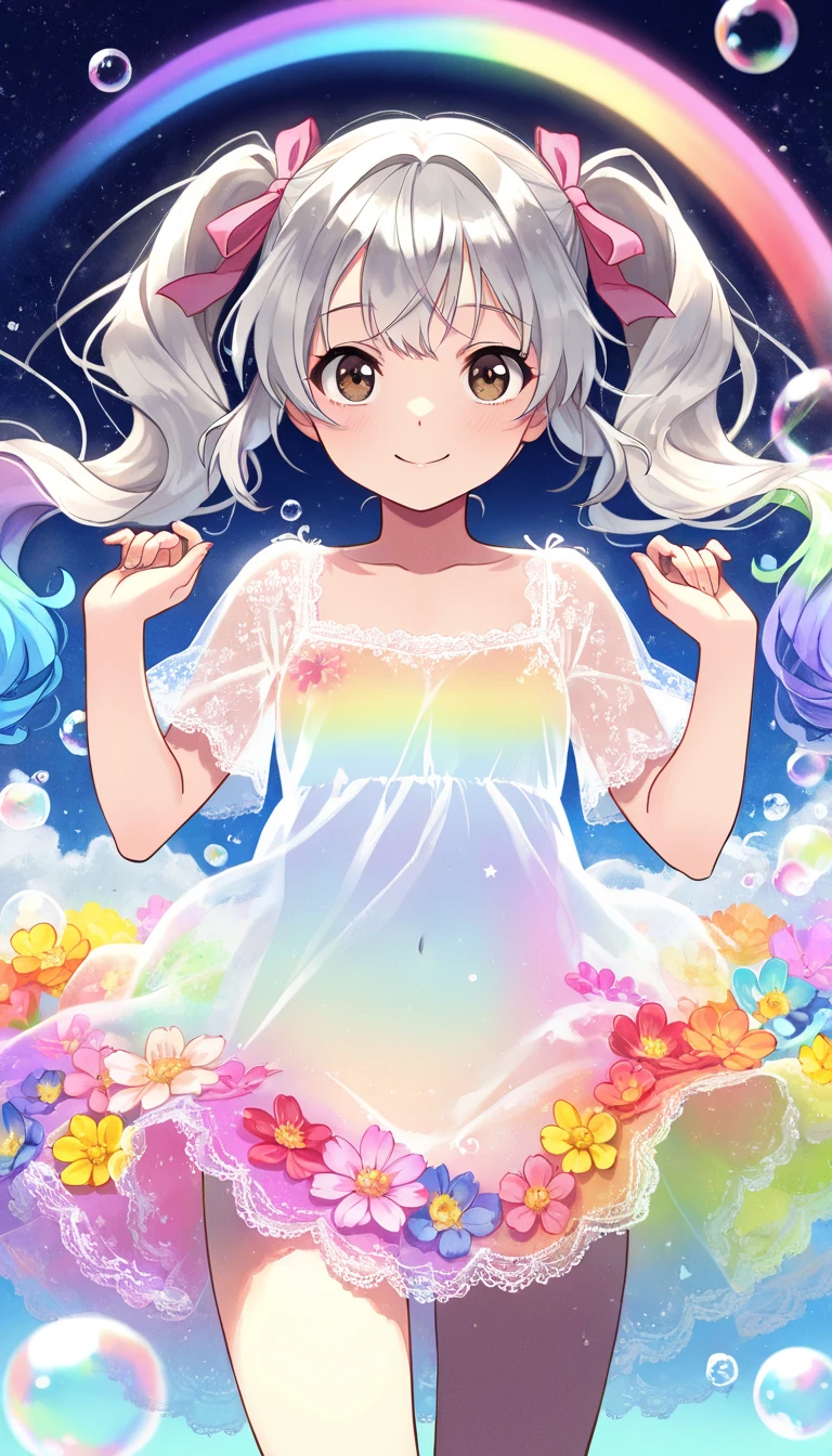 Tanabata、Strip、Bamboo leaf、Stripに願いをこめて、Stripを持っている,Shining in rainbow colors、16K, Ultra-high resolution, to be born,wonderful ,future、Iridescent、The world 30 years from now。