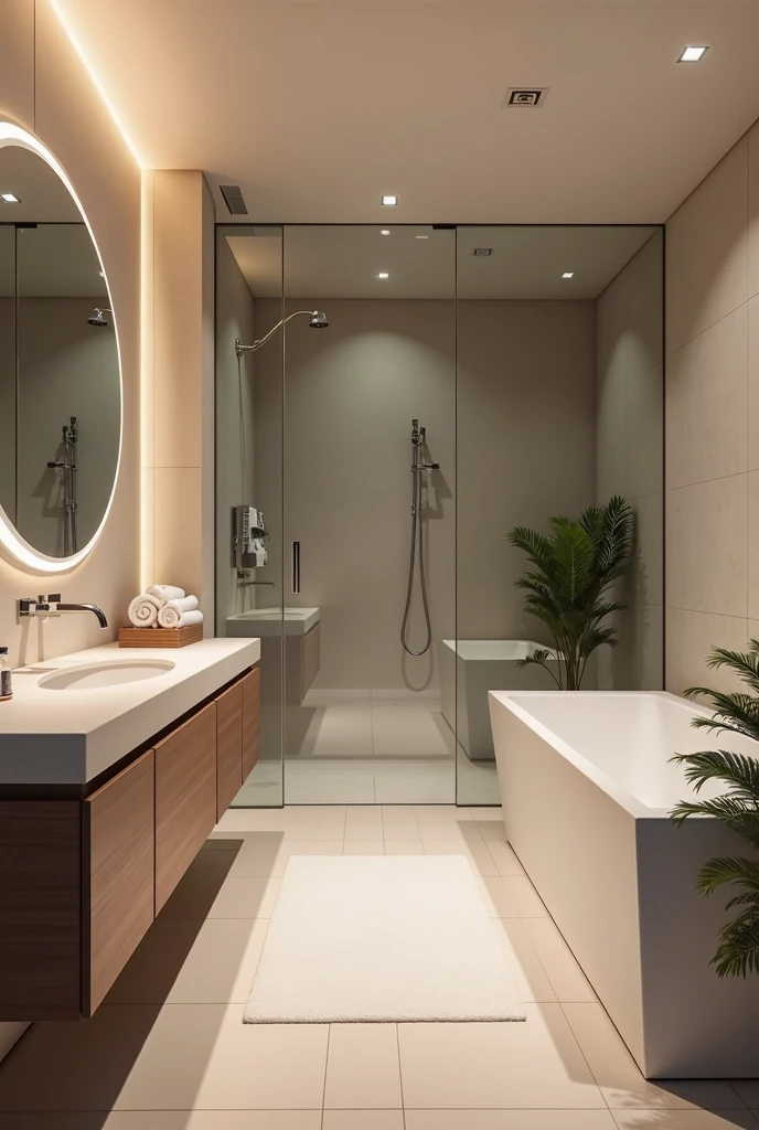 draw 3D floor plan, High realistic, High Quality 8K, bathroom, walls dark tile, floor white tile, lighting nude, rending with 3DMax --auto --s2