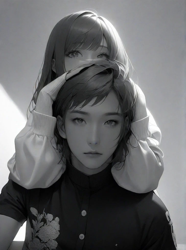 Couples facing each other, Ultra realistic, hyper realistic, detailed lighting, UHD, detailed face, edge lighting