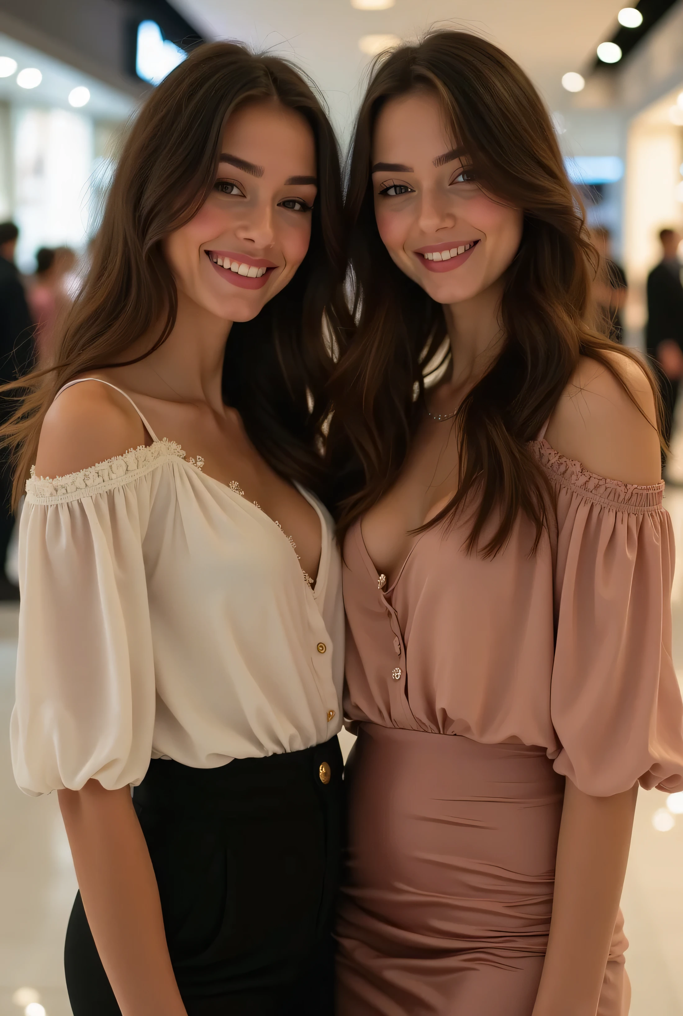 mom and daughter, europeans