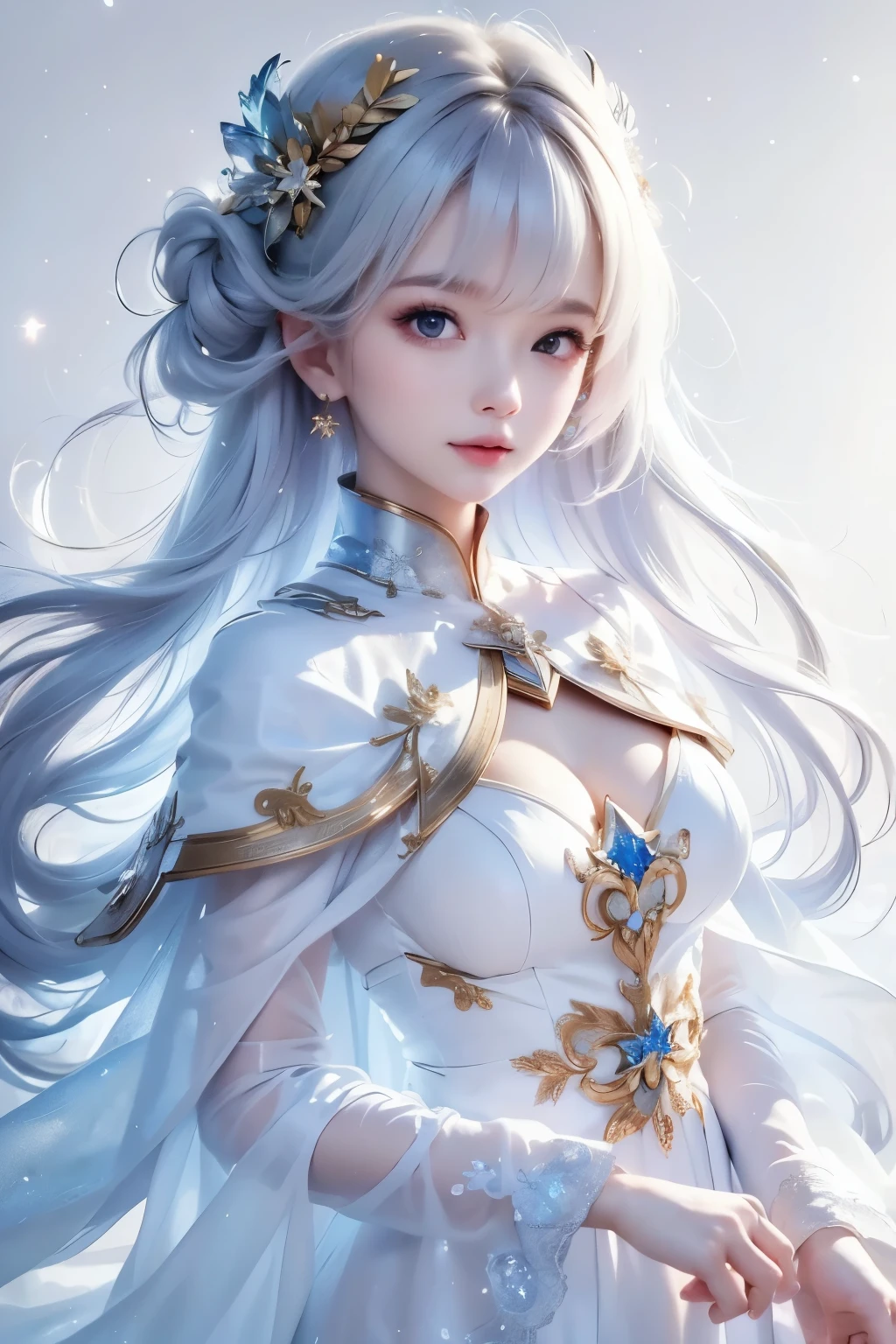 ((masterpiece)), ((( best quality))), (( Very detailed)), ((shape)),[ Realistic Light Effects ],shadow,( Fantasy Style ),(White background:1.6), simple background, (Earth Theme),(Cape)[(Hair Focus,(( one girl )),[( Big Slime Hair ): (Cloud Hair):0.3], (Background Hair ),( high saturation ),( Hair Surrounded by Galaxy Splash),)):(( Her Hair Is Made of Galactic Clouds ,:1.27628), ( Her Hair and Clothes Are Galactic Clouds and Star Clusters :1.1025),(Cape is becoming galaxy clouds)
