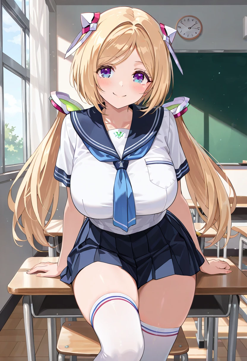((Highest quality)), ((masterpiece)), (detailed), One girl, Sexy Big Tits Classroom Naked Nipples Crying Standing