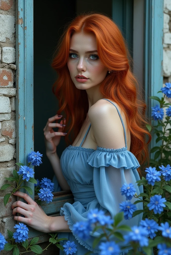 RAW uhd full body shot of 24 years old redhead normal shot, cheveux roux naturels, Castles, wavy, (Femme aux yeux verts) in the apartment, Vorgeschichte von New York City, starry night sky, ,Mamas Natutai, La toile de fond de la nuit de la ville, (red sundress), detailded (tissu!, cheveux!, sliver, couleur!, Mangelhaftigkeiten:1.1), High level of detail of bright eyes, (looking into camera), specular lighting, DSLR, ultra quality, mise au point nette, tranchant, profondeur de champs, Filmkorn, (centered), Fujifilm XT3, Cristal, Le centre du cadre, joli visage, mise au point nette, Laternenpfahl, Neonlichter, Bokeh, (poorly lit), discret, dans la nuit, (Ciel nocturne), couleurps entier, Plan moyen, , Pas de soutien-gorge, NSFW (en anglais seulement), .