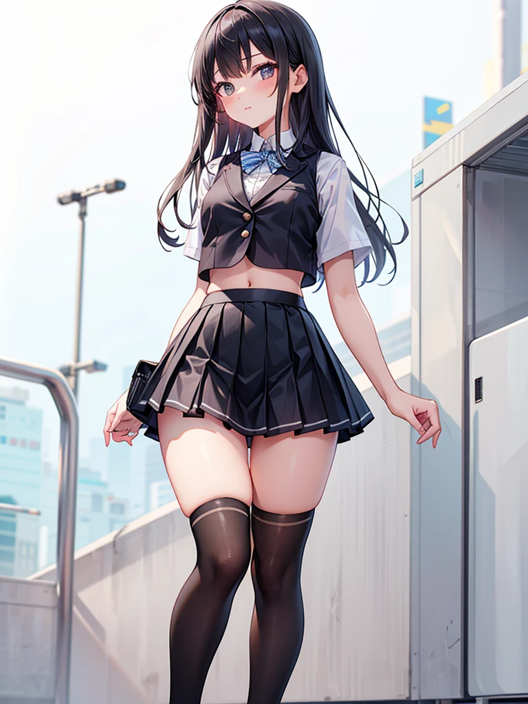 girl in sexy school skirt and underwear