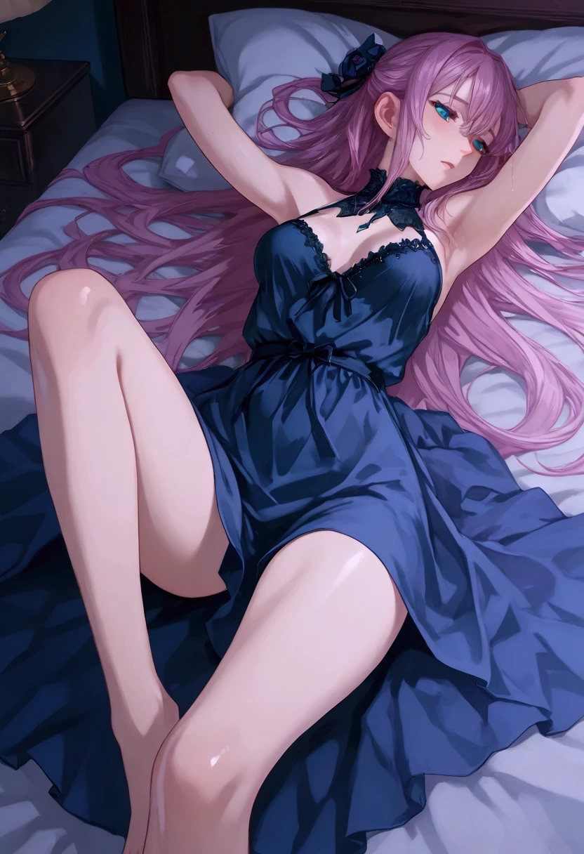 smile,((One arm is outstretched in front)),((One arm is placed on the chest))