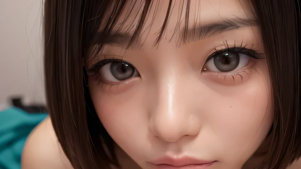 8k resolution, Asian boy, smooth, realistic, glossy skin, high quality, high display, hands holding his head, laying on the bed