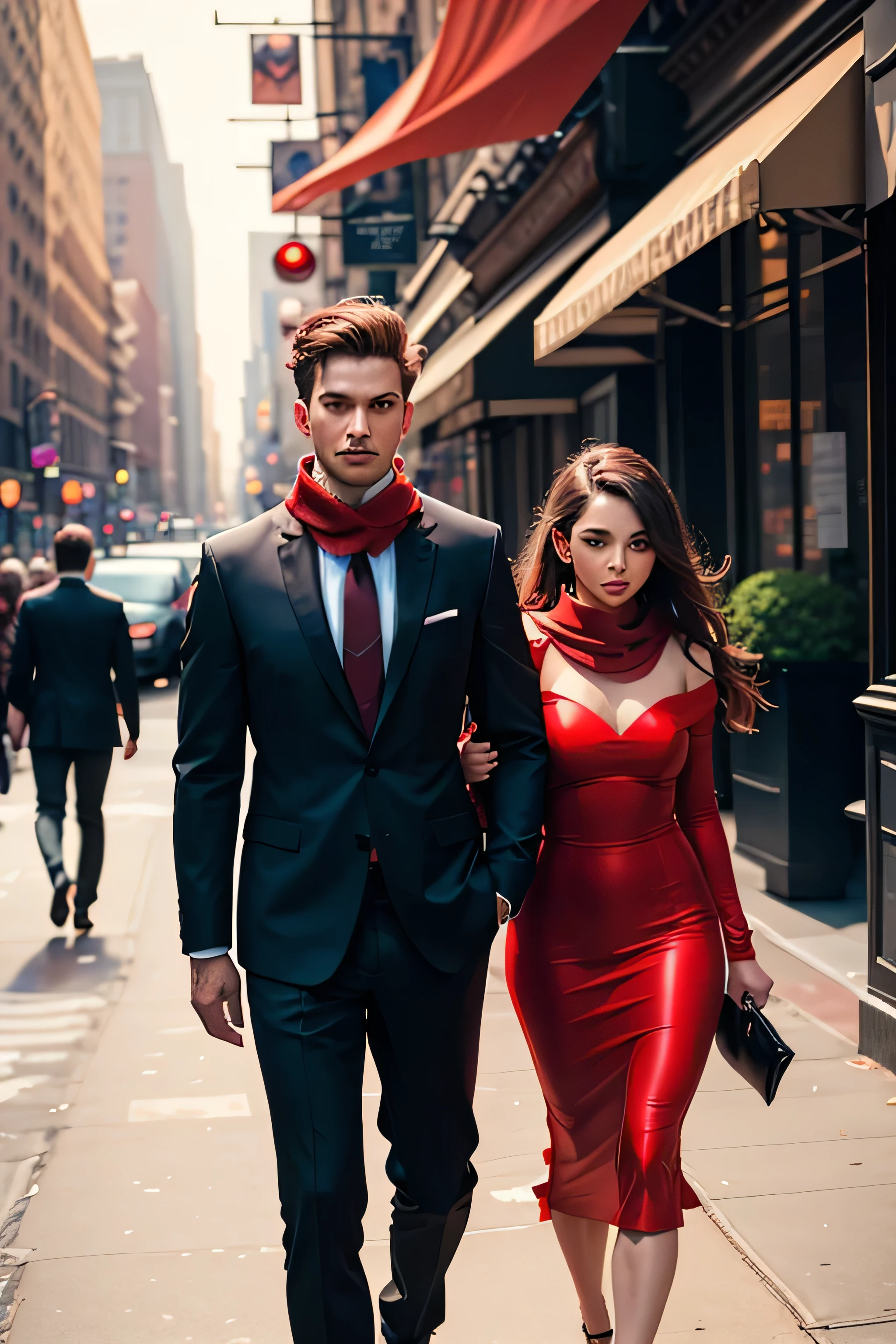 Married man in red two-dimensional
