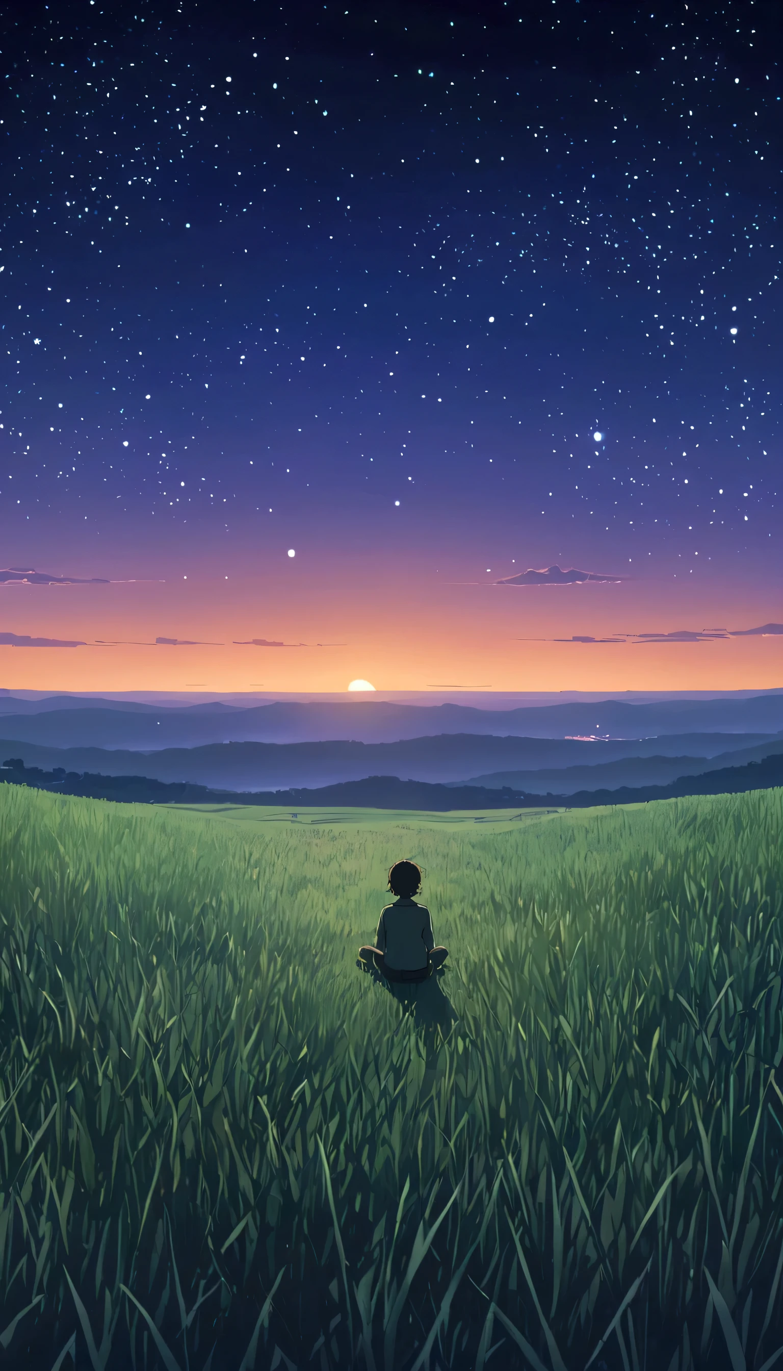 anime style Alone man lay down under the stars
, Makoto Shinkai Cyril Roland, 4k anime art wallpaper, 4k anime art wallpaper, Animated background, 8K anime art wallpaper, Animated background art, Animated landscape wallpaper, Amazing wallpaper, HD wallpaper, 4K animation wallpaper, 4K animation wallpaper, Art by Aries Moros, Art: Bob Biary, AI Art by Ashley Wood, Greg Rutkowski