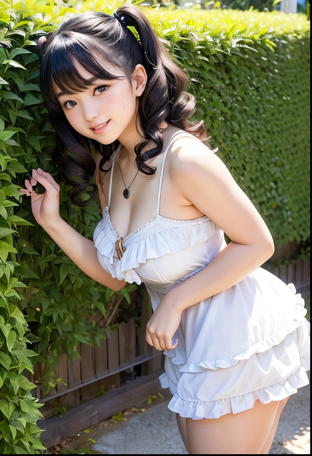 1girl, woman, beautiful, medium breasts, flirtatious look, high res, (1girl eyes looking at viewer:1.55), Simple Background, Emphasis on the chest, whole body, cute face, beautiful face, nipple, light smile, (skirt lift:1.2), skirt lift pov, constricted waist, blush, shy, panties, underwear, 25 years old woman, skirt lift, flipped my skirt, (perfectly detailed face), looking at viewer:1.8, one piece dress, light blue summer dress, park bench, photorealistic, (bokeh), photorealistic, depth of field, best quality, anatomically correct, super detail, textured skin, UHD, 8k