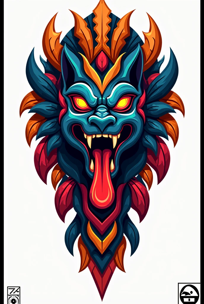 neotraditional phantatt a blue dragon head with a large, sharp teeth and a large, sharp mouth, 1boy, animalization, , asymmetrical_hair, earrings, jewelry, long_hair, magatama_earrings, male_focus, monochrome, no_humans, parody, solo, two-tone_hairr <hypernet:phantatt:1>