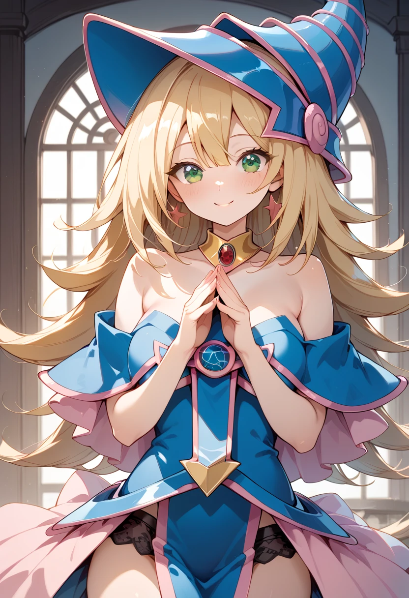 solo,flat chest,smile,(crystal forest),<lora:crystal_20231127214245-000018:0.4>,princess peach,castle,day,perfect lighting,