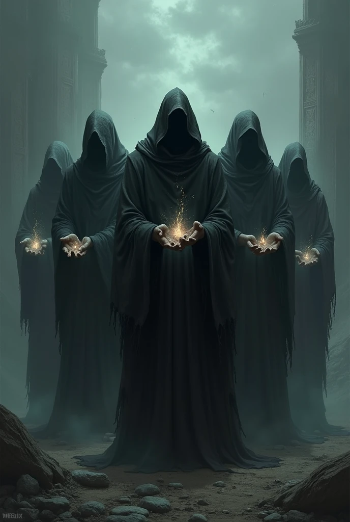 By forcing the cloaks