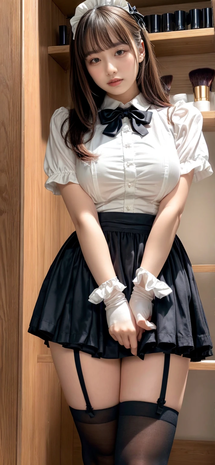 (masutepiece, Best Quality:1.2), 8K, 85 mm, Official art, Raw photo, absurderes, A dark-haired,Ahe-face (Blue eyes, Lolita Fashion, sweetlolita, Gothic, Dress:1.2), Idol face, Upper body, Beautiful Girl, gardeniass, Copenhagen, Short sleeve, Elegance, Sophisticated, gardenia, Film grain, chromatic abberation, Sharp Focus, face lights, Dynamic lighting, Cinematic lighting,(( red blush、embarassed expression, Look away、Looking down in embarrassment:1.2))、(((tucking up the skirt、White panties are visible、Sujiman、slit)))、