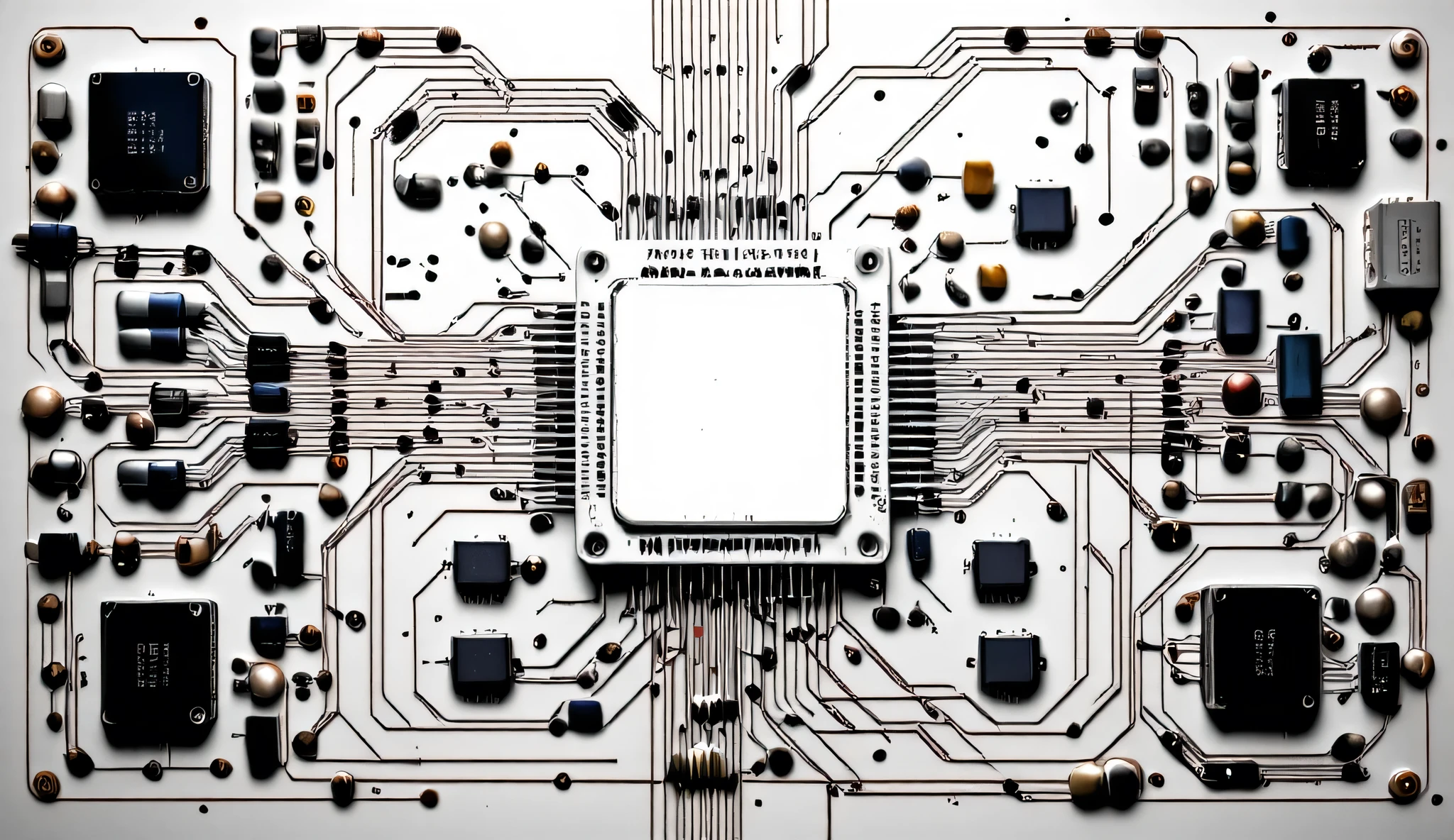marking lines for matrix-type electronic components with electronic circuit tracks