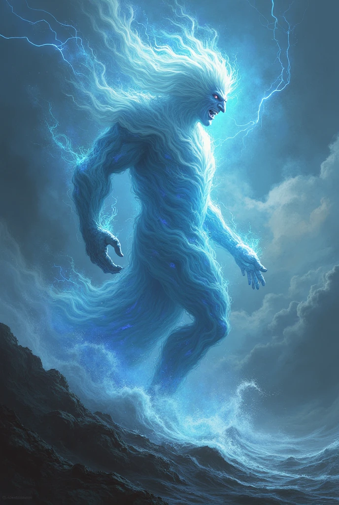 Highest quality, masterpiece, High resolution,  Coming in like a storm、The Blue Genie is a Hurricane、dash！dash！ハリケーンdash！、Turn！Turn！energy！Hurricane Hurricane Typhoon、
